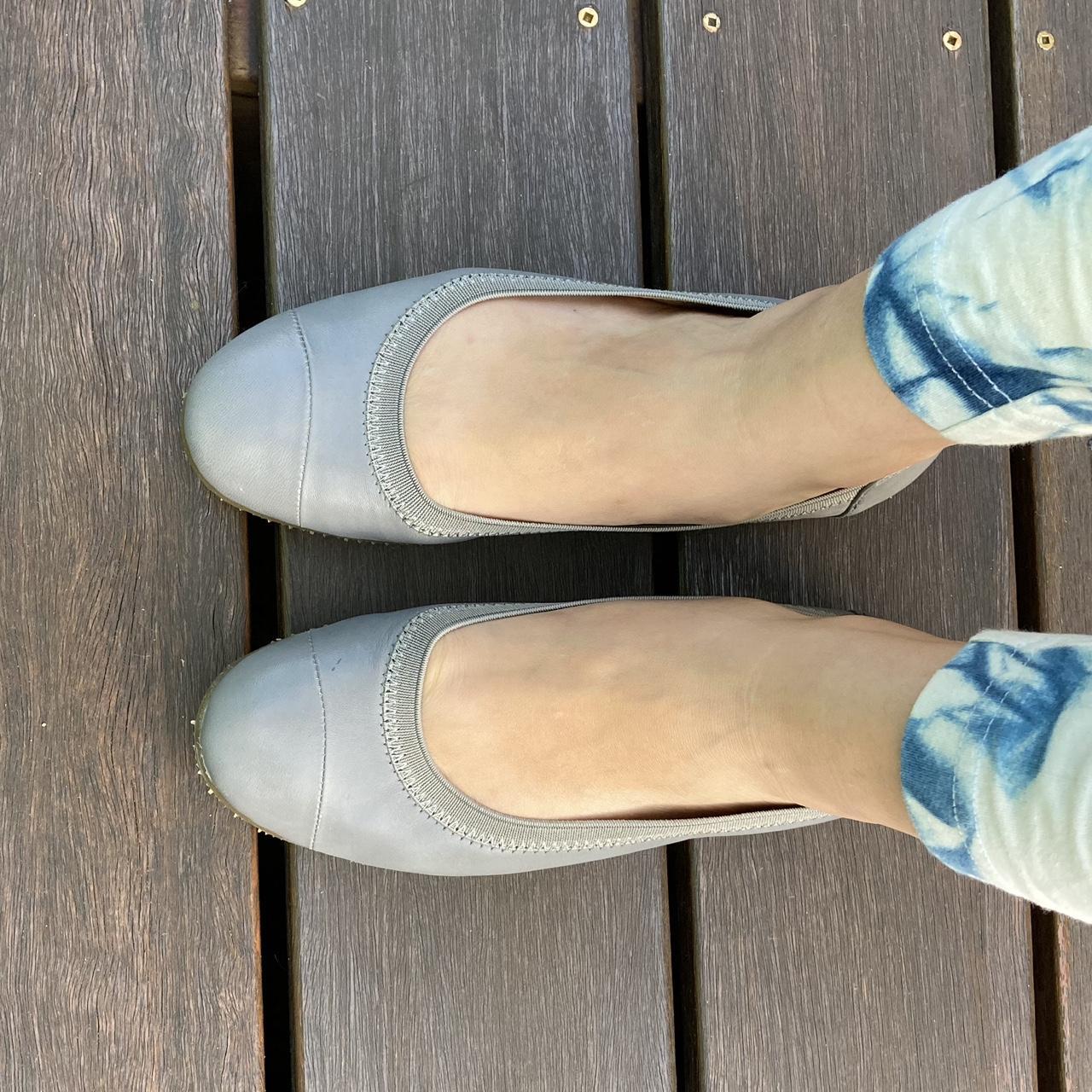 Walnut Melbourne Grey Ballet Flats, Size 39 (see... Depop