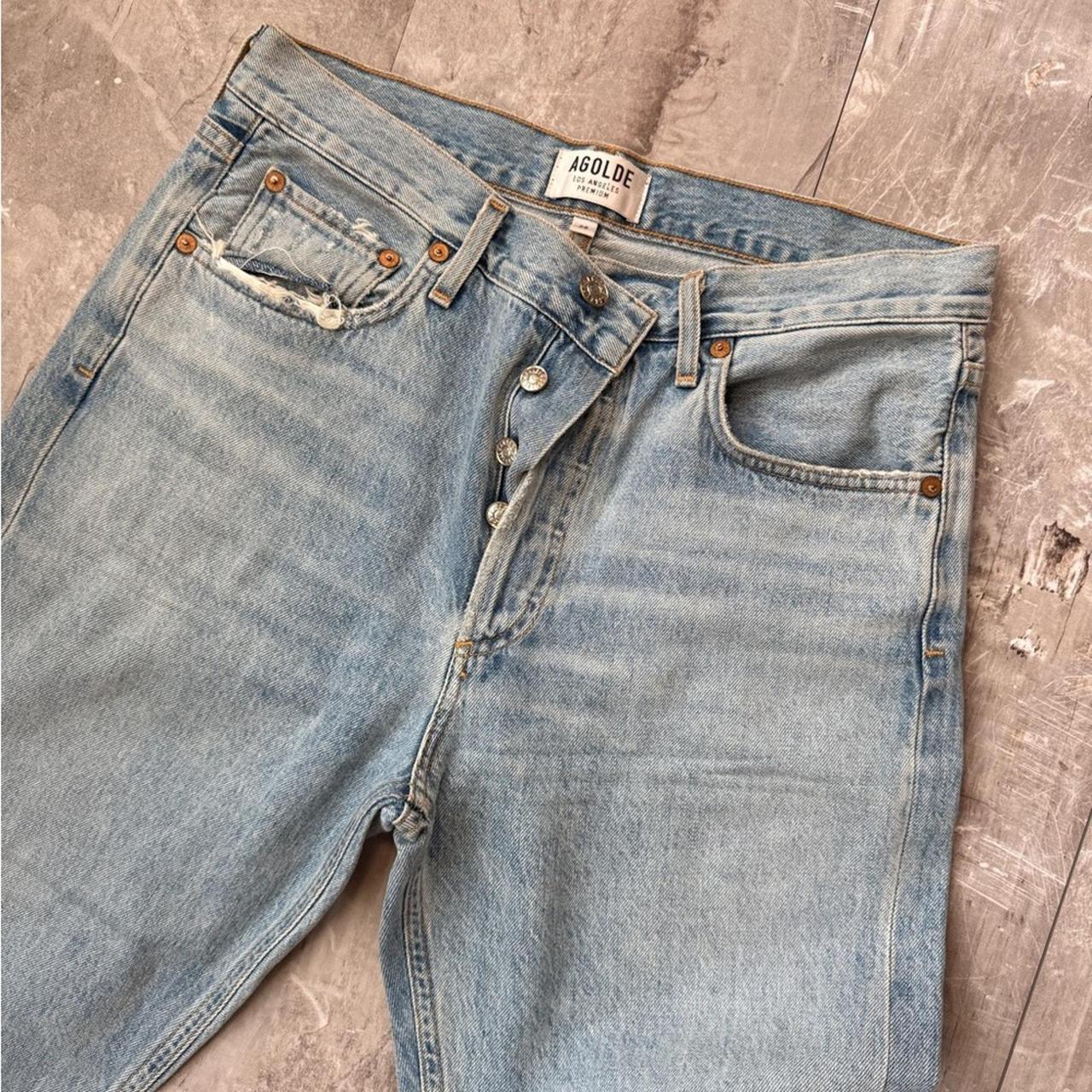 AGOLDE Women's Jeans - Blue/Silver - 28" – Excell… - image 4