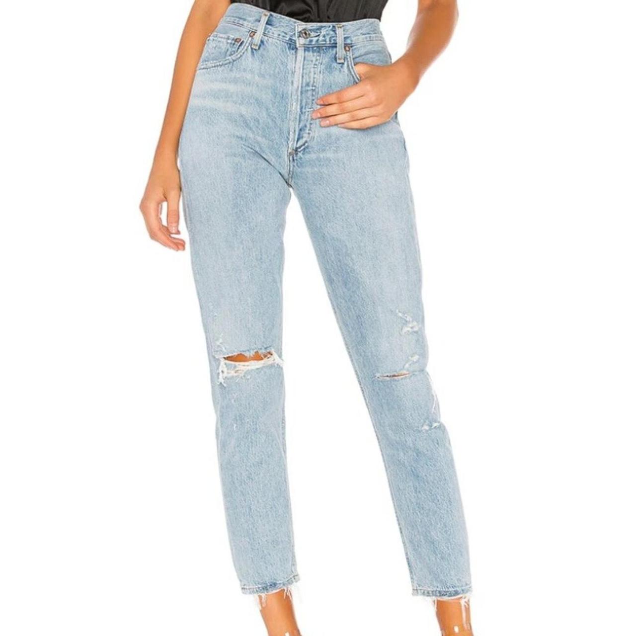 AGOLDE Women's Jeans - Blue/Silver - 28" – Excell… - image 2