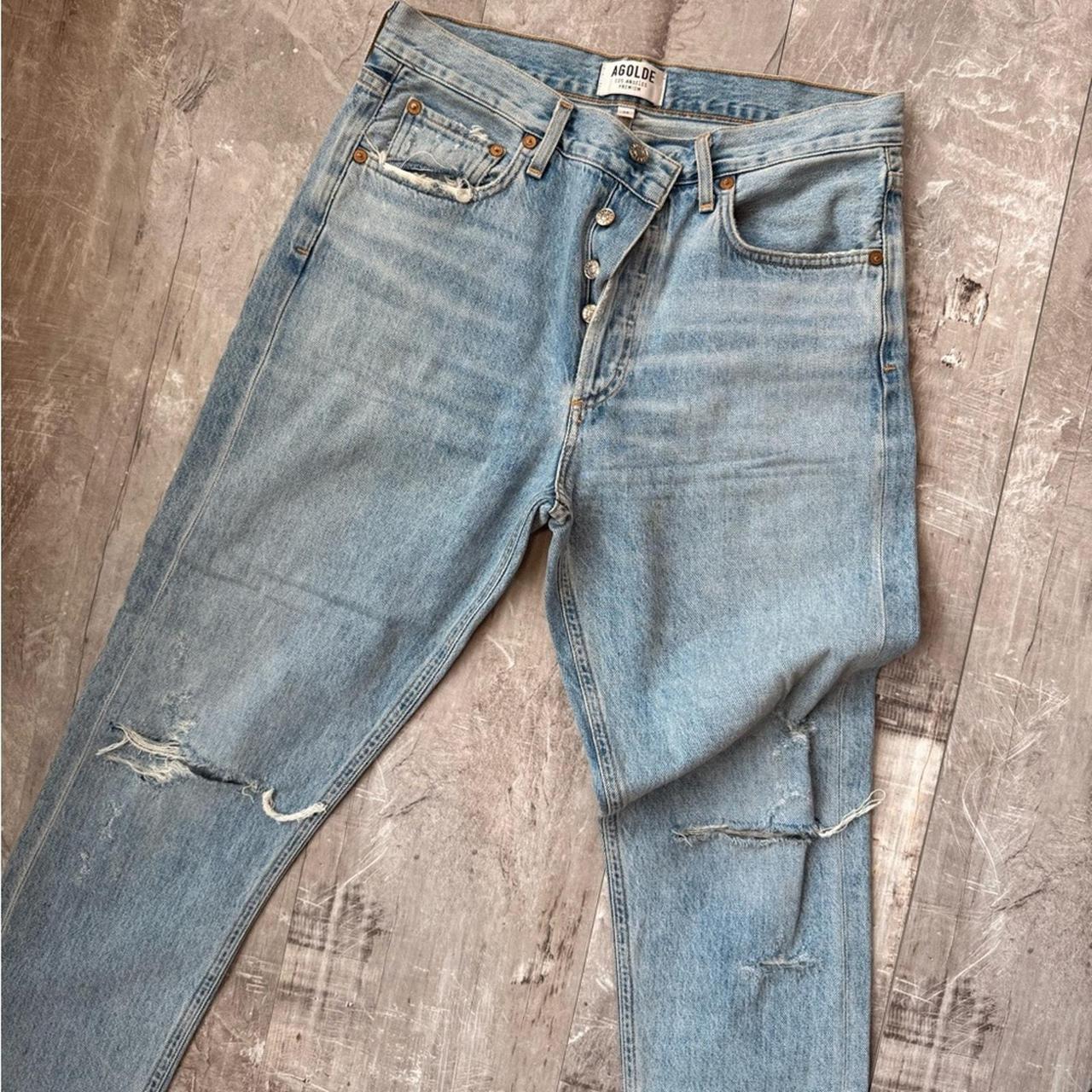 AGOLDE Women's Jeans - Blue/Silver - 28" – Excell… - image 3