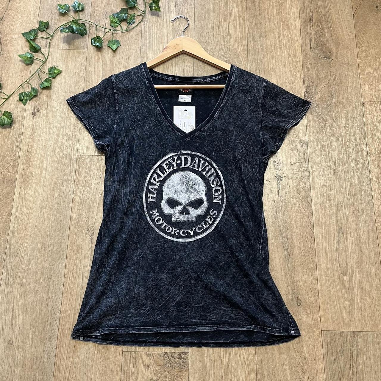 HARLEY DAVIDSON SKULL T-SHIRT SIZE 12 M Women’s... - Depop