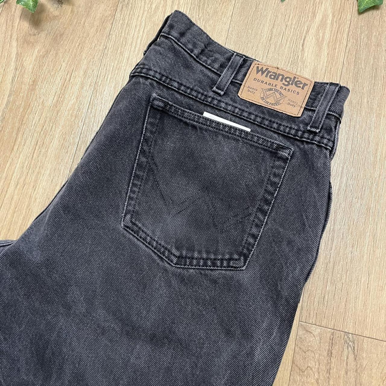 VINTAGE MEN’S BLACK WRANGLER JEANS SIZE W38... - Depop