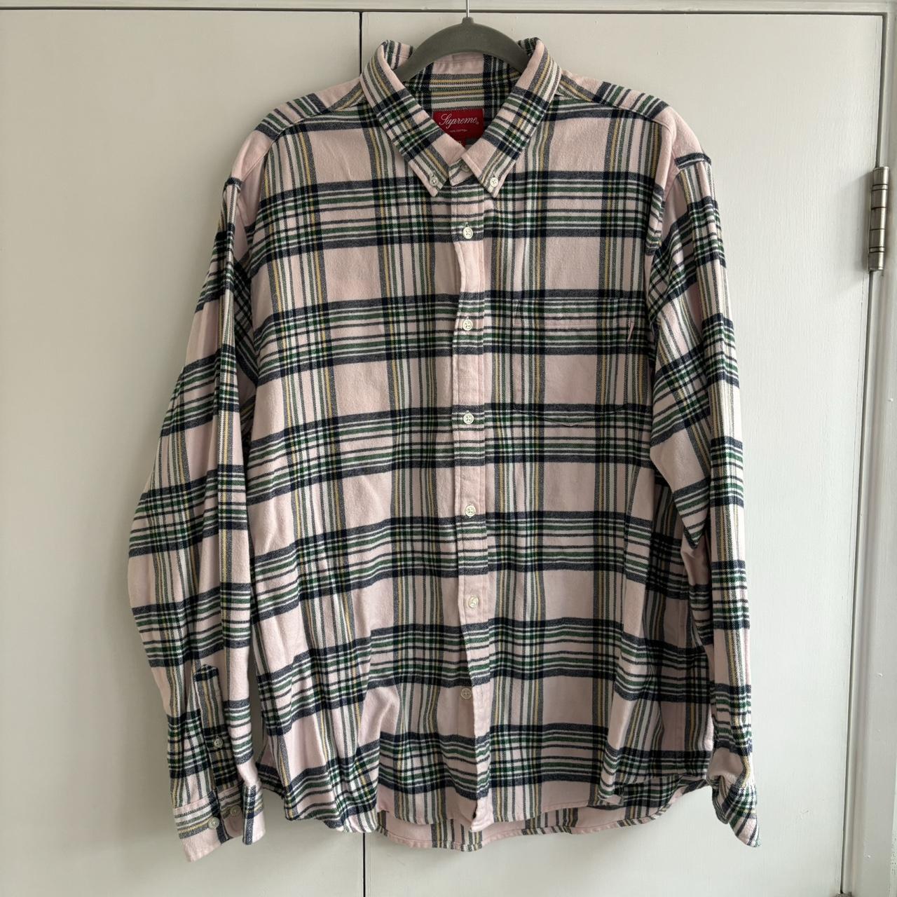 Supreme - Tartan Flannel Shirt オリーブL シュプリーム - タータン フランネル シャツ 2018SS Supreme Tartan Plaid Flannel Shirt 16AW 16FW シュプリーム シャツ