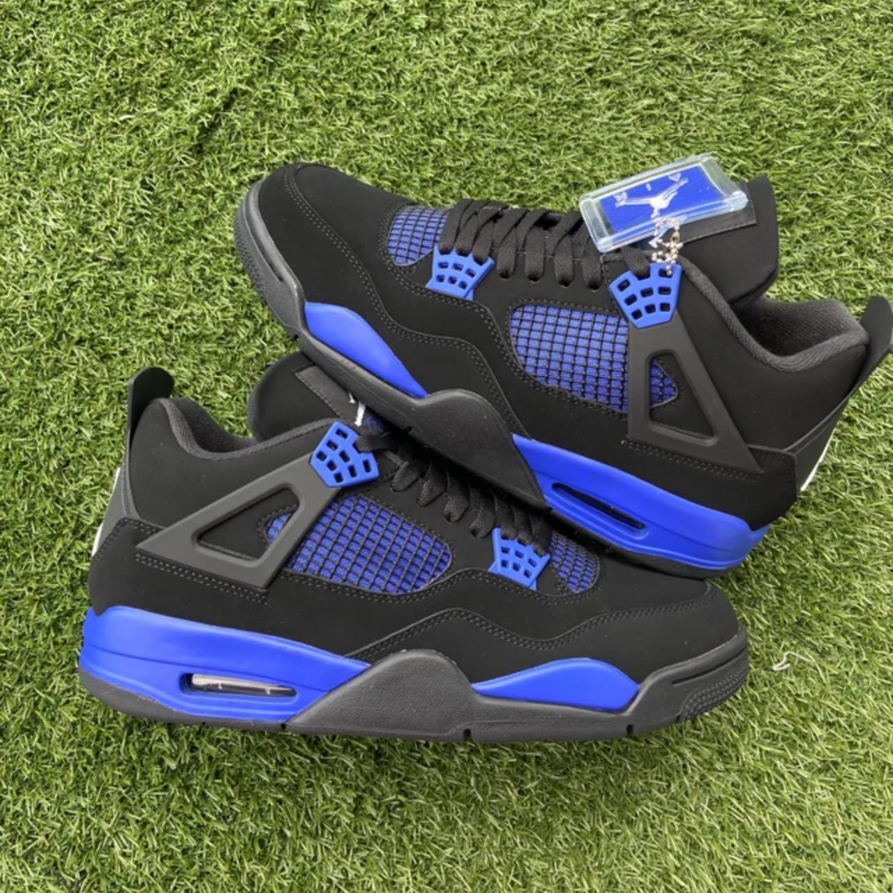 AIR JORDAN 4 BLUE THUNDER SNEAKERS NEW CONDITION... Depop