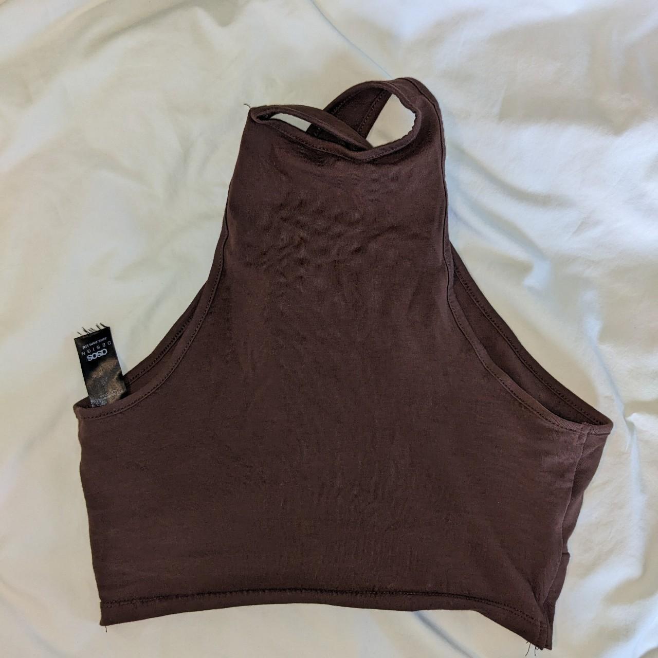 Brown ASOS design Crop top Super comfy brown ASOS... - Depop