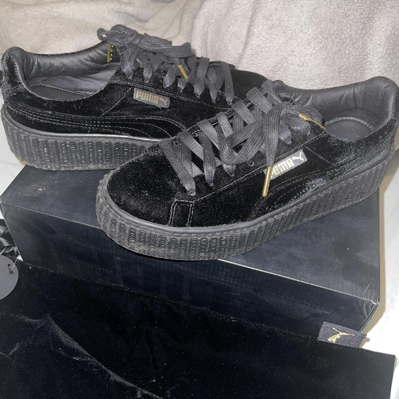 Fenty puma shop creepers black velvet