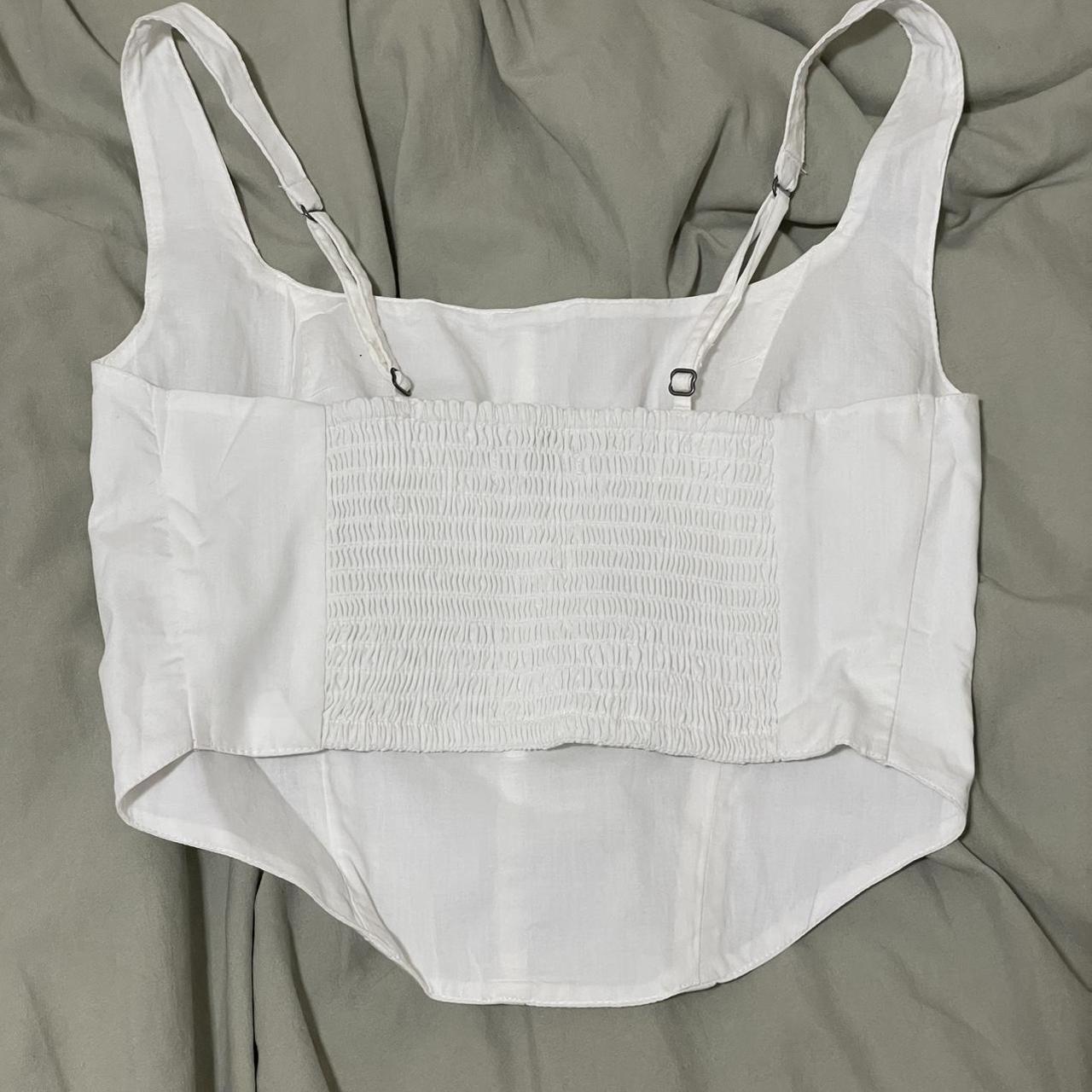 Abercrombie Fitch Poplin Corset Tank Brand New Depop