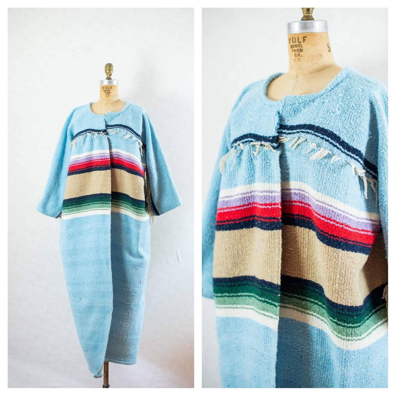 Mexican hot sale blanket coat