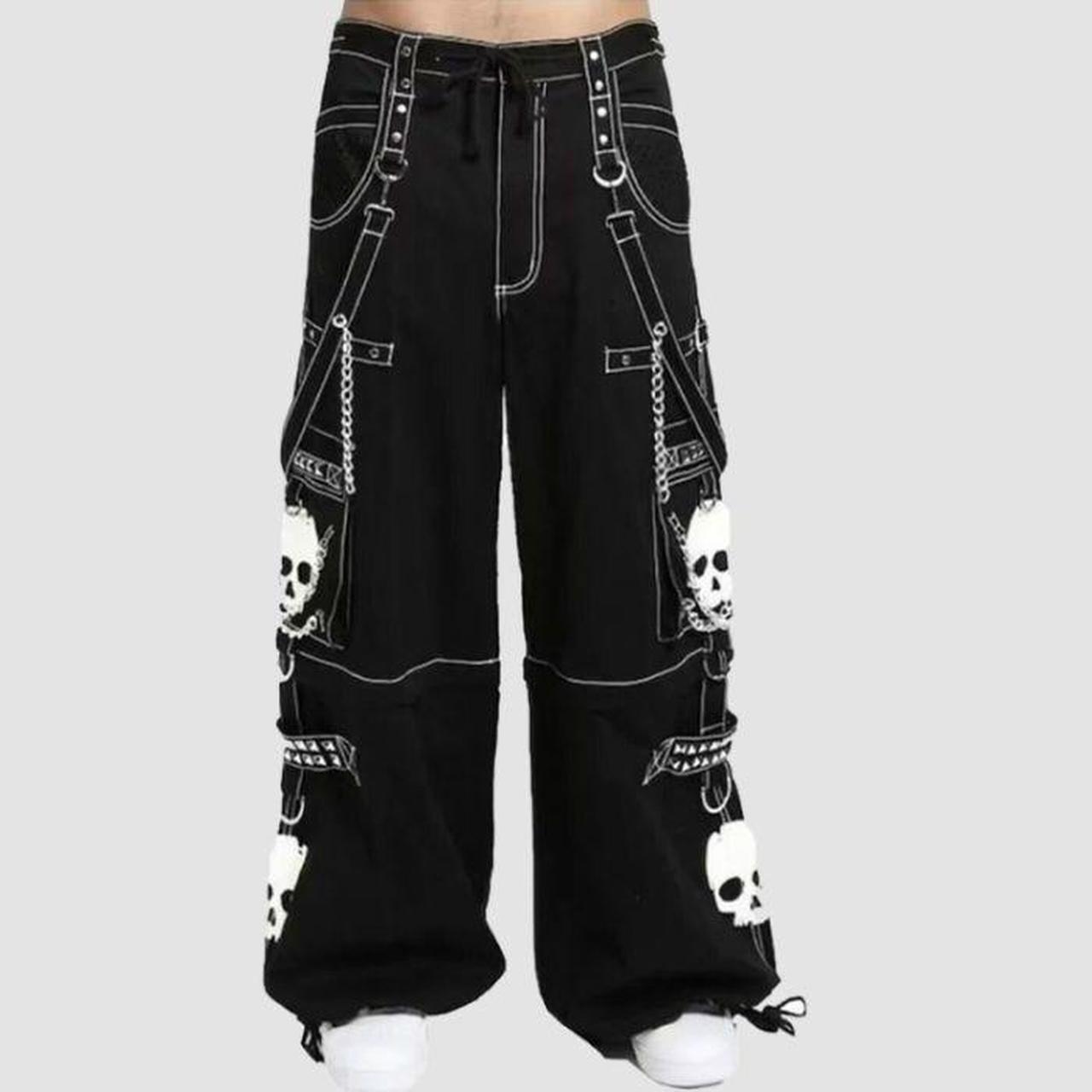 super skull pants from tripp nyc size xs but runs... - Depop