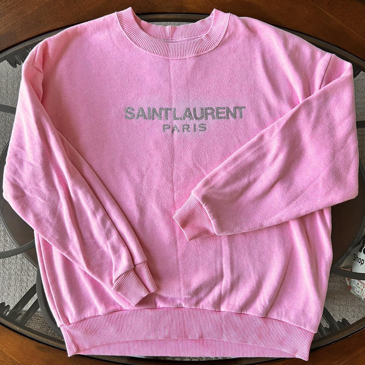 Pink hot sale ysl sweatshirt