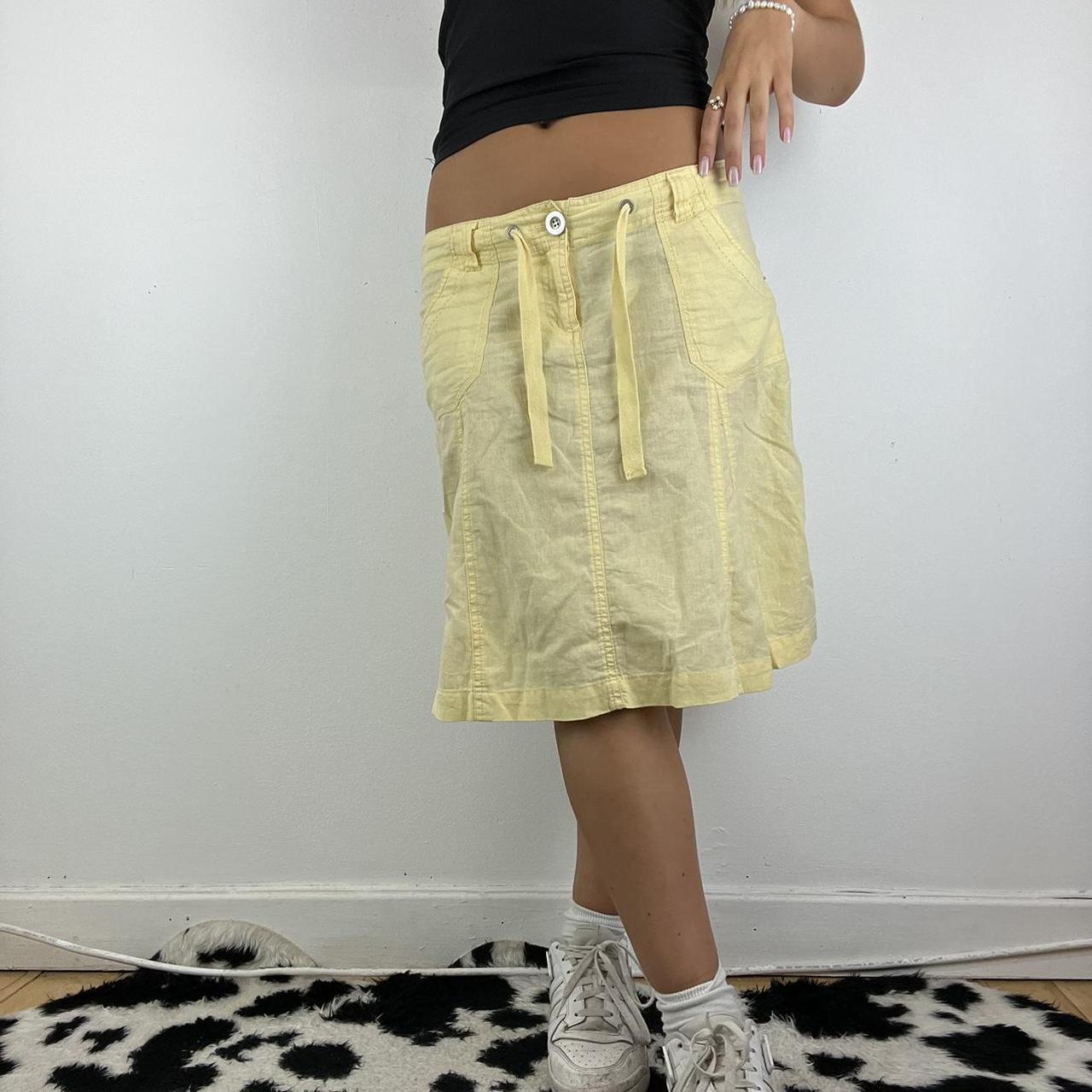 Cargo skirt yellow best sale