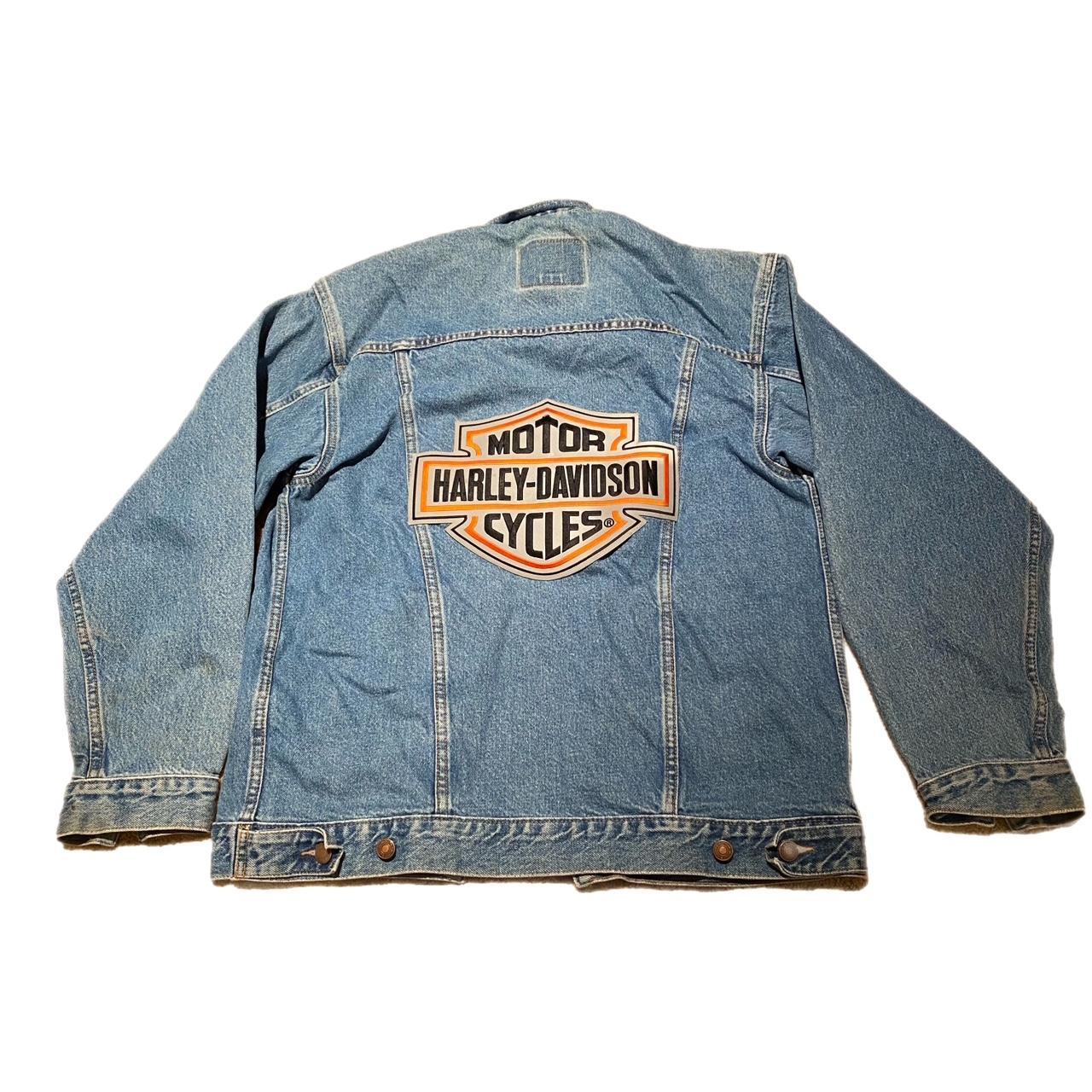 Harley davidson jean on sale jacket