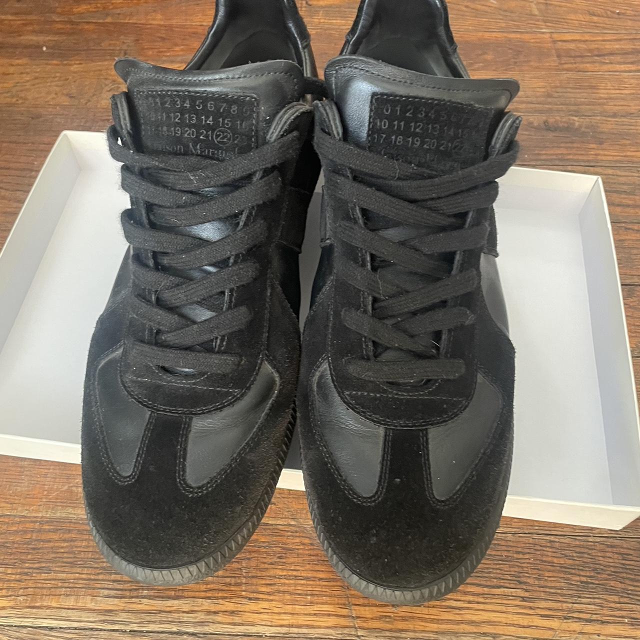 Maison Margiela black sneakers 100% authentic ( if... - Depop