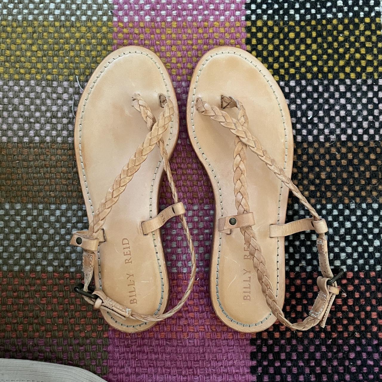 Billy Reid woven leather sandals size 7.5. See... - Depop