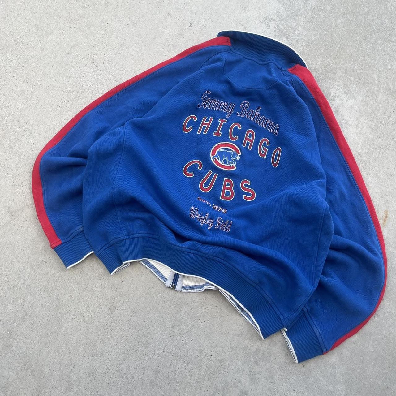 90s MLB Chicago Cubs Tommy Bahama Zip up - Depop