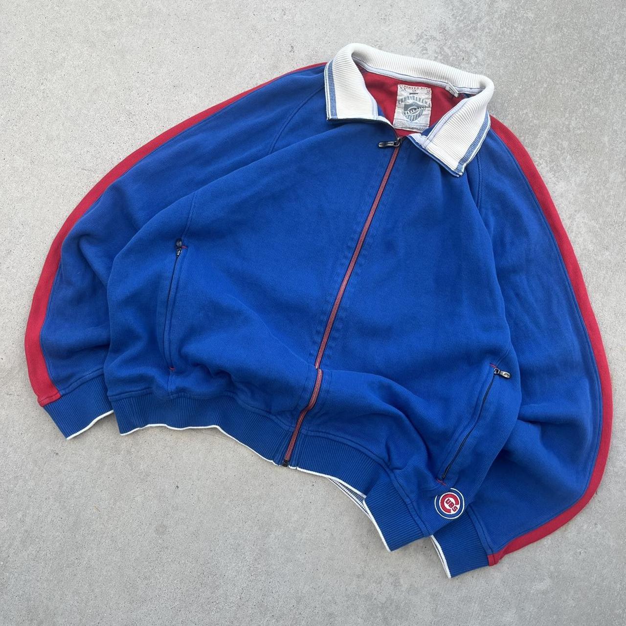 90s MLB Chicago Cubs Tommy Bahama Zip up - Depop