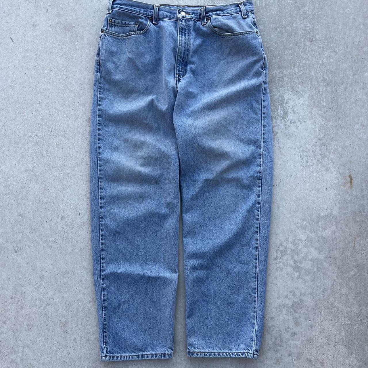 90s Levis Paper Tag Light Blue Wash Jeans 38... - Depop