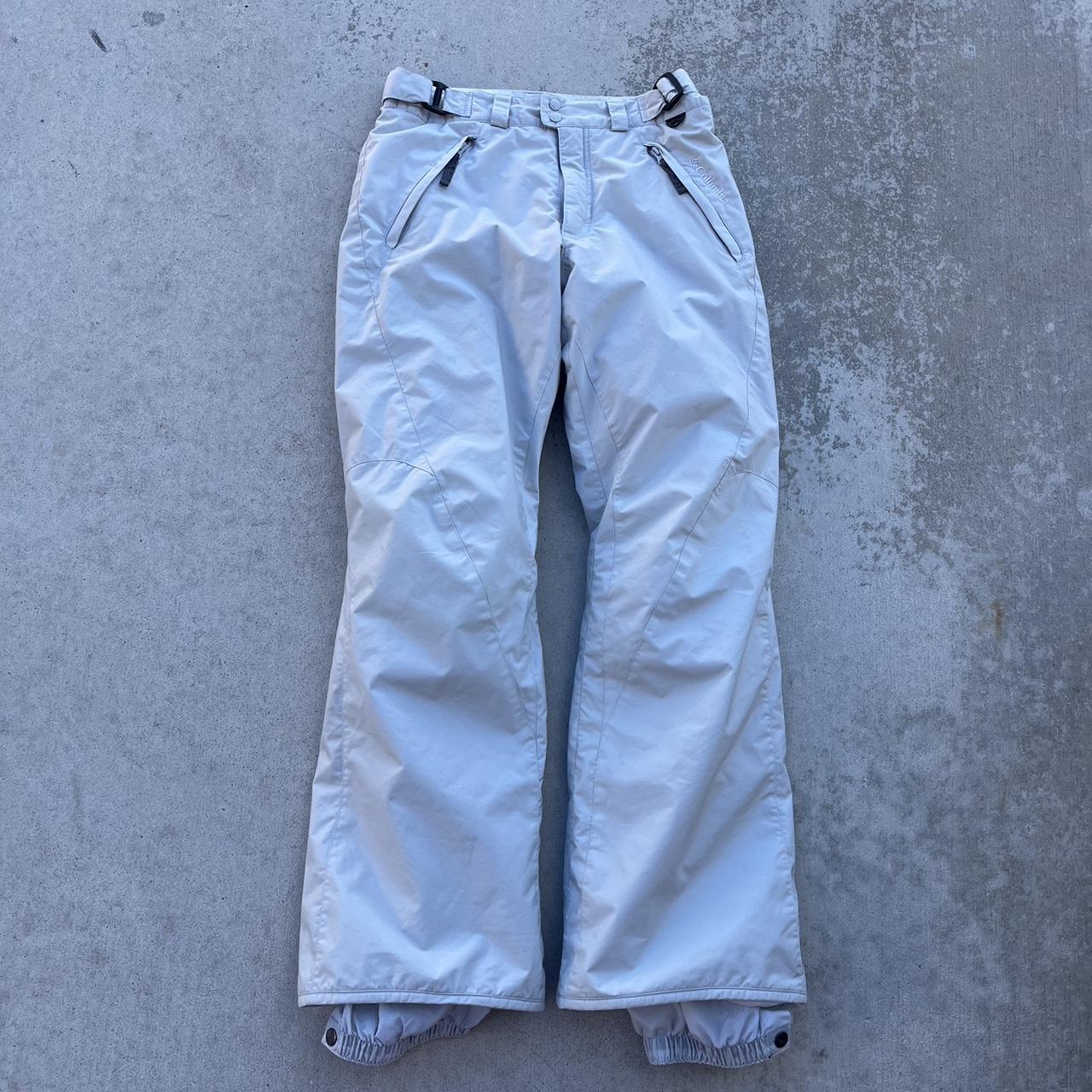 2000’s Columbia Omni Tech White Snowboard Pants... Depop