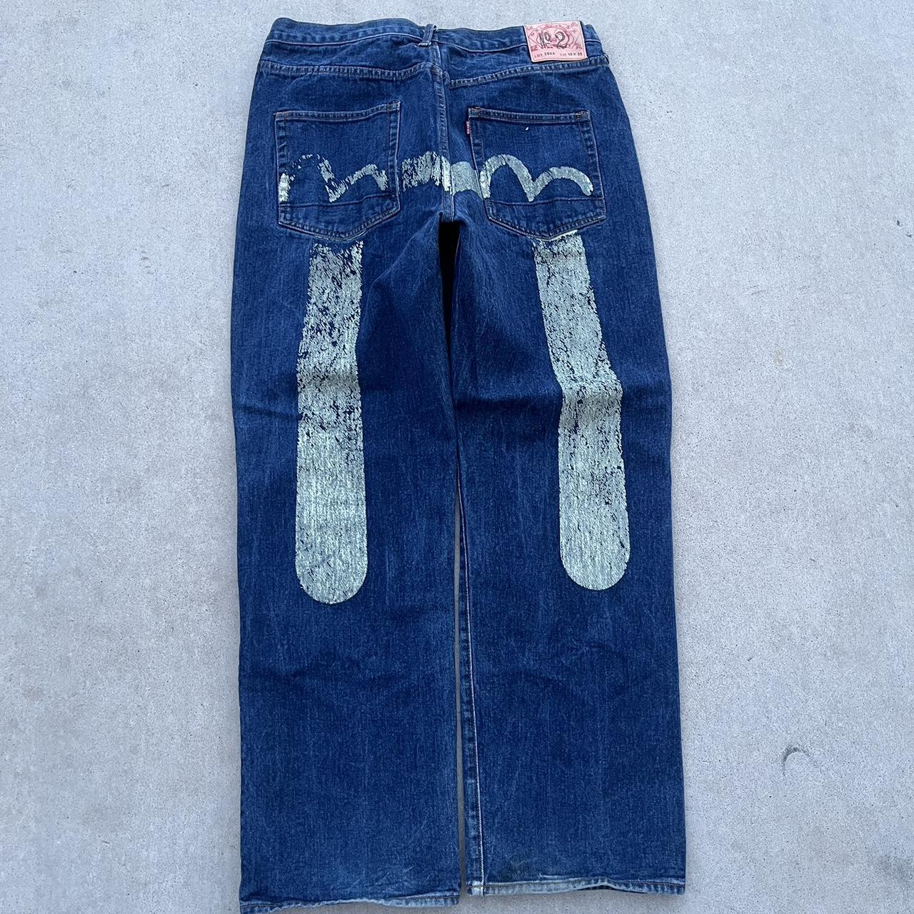 2000’s Lot 2004 Y2K Evisu Baggy Blue Skater Jeans...