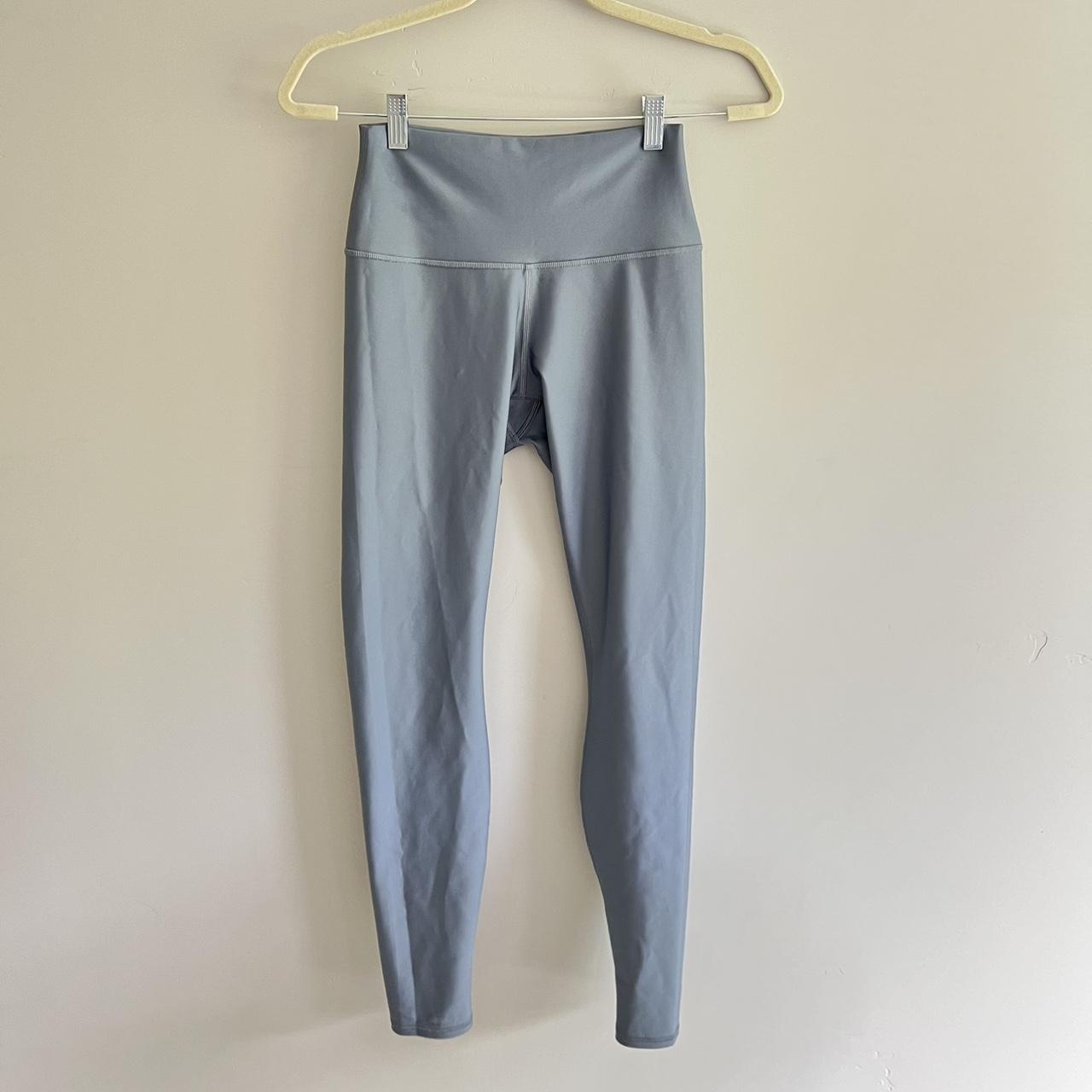 ALO YOGA 7’8 STEEL BLUE LEGGING - size small - worn... - Depop