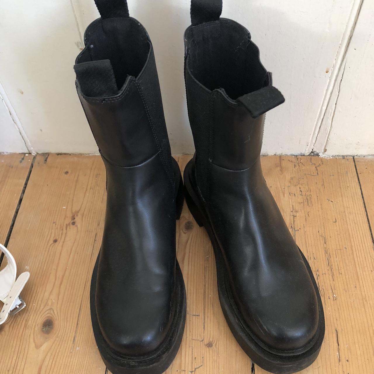 H&M Women's Black Boots | Depop