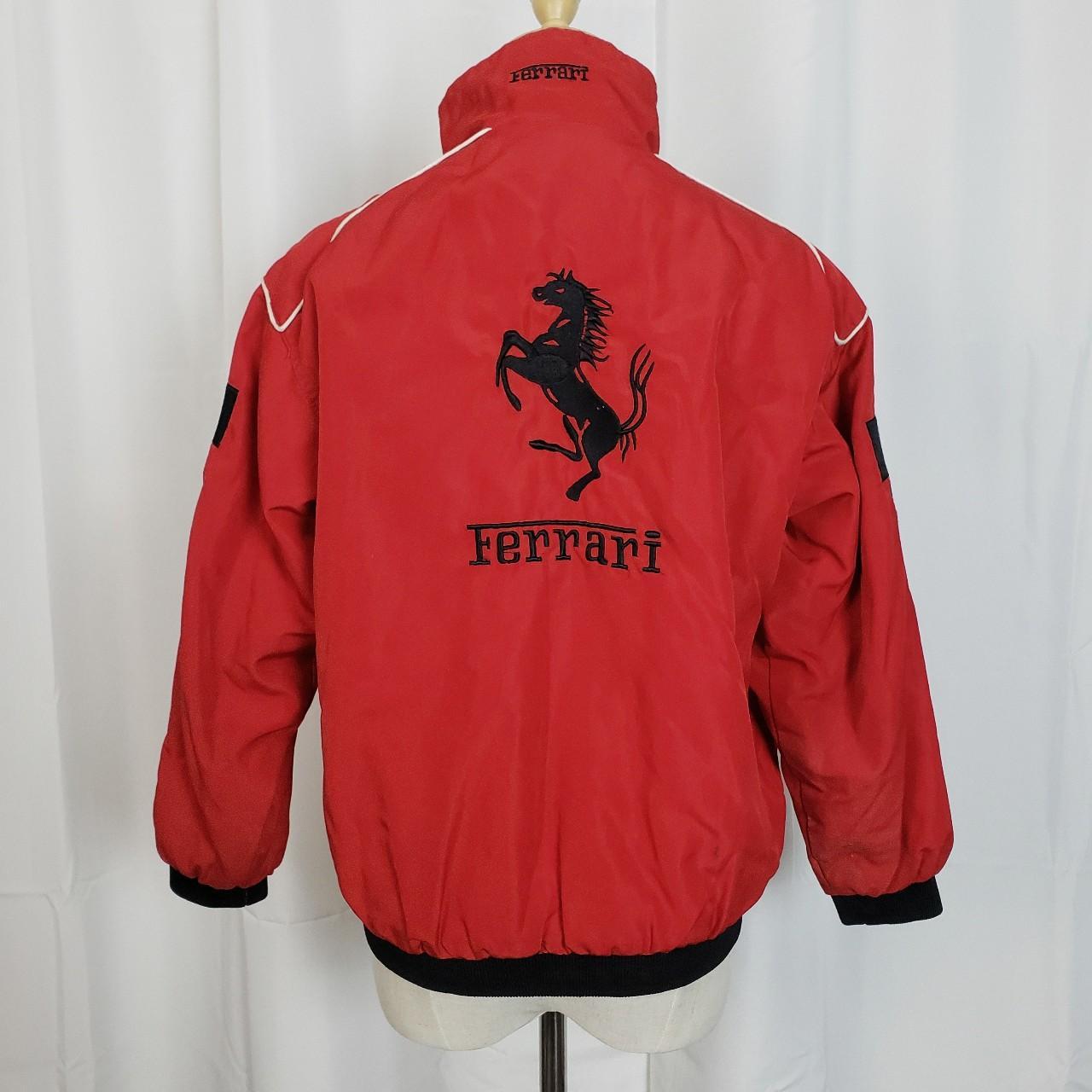 Ferrari Women's Red and Black Jacket | Depop