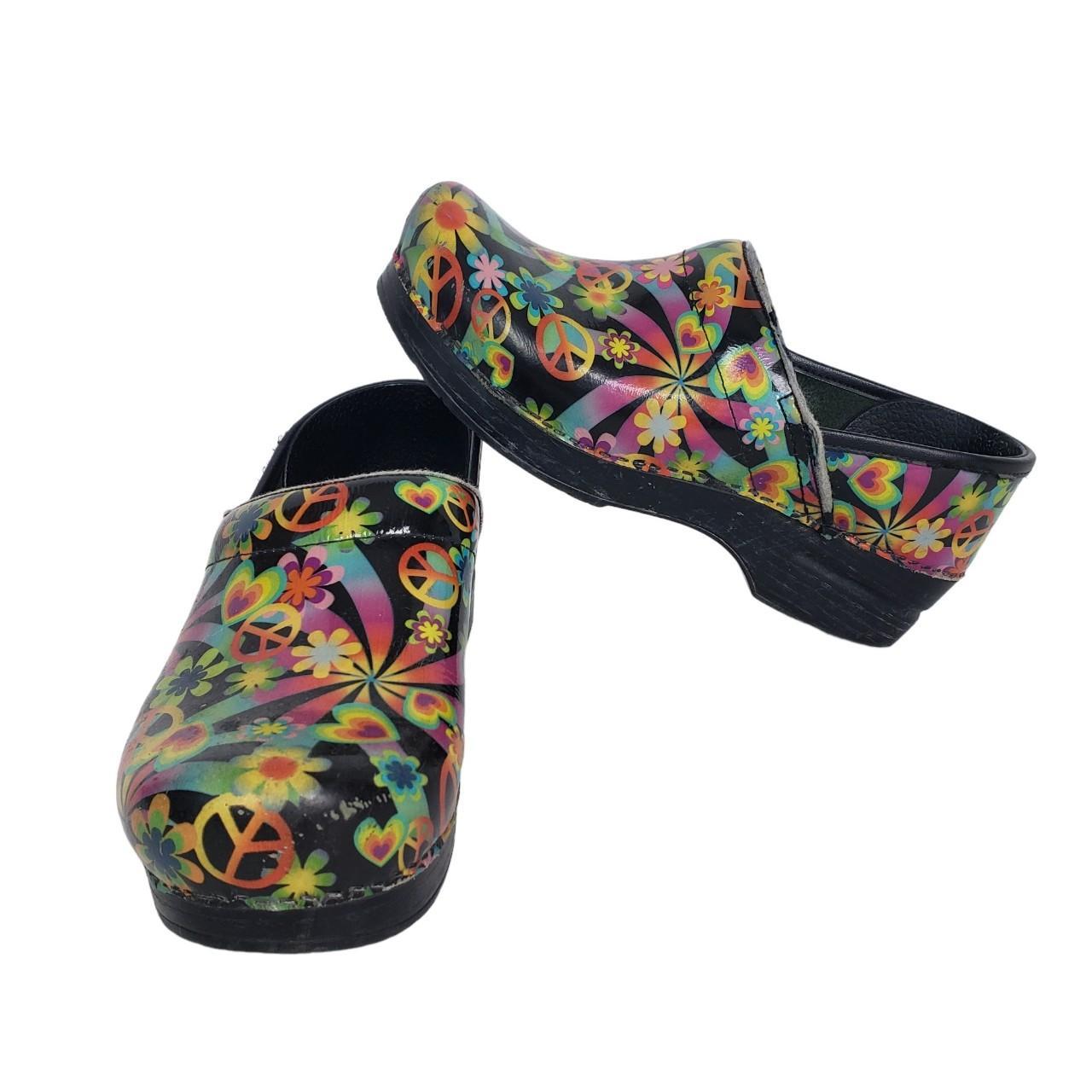 Dansko peace sale and love clogs