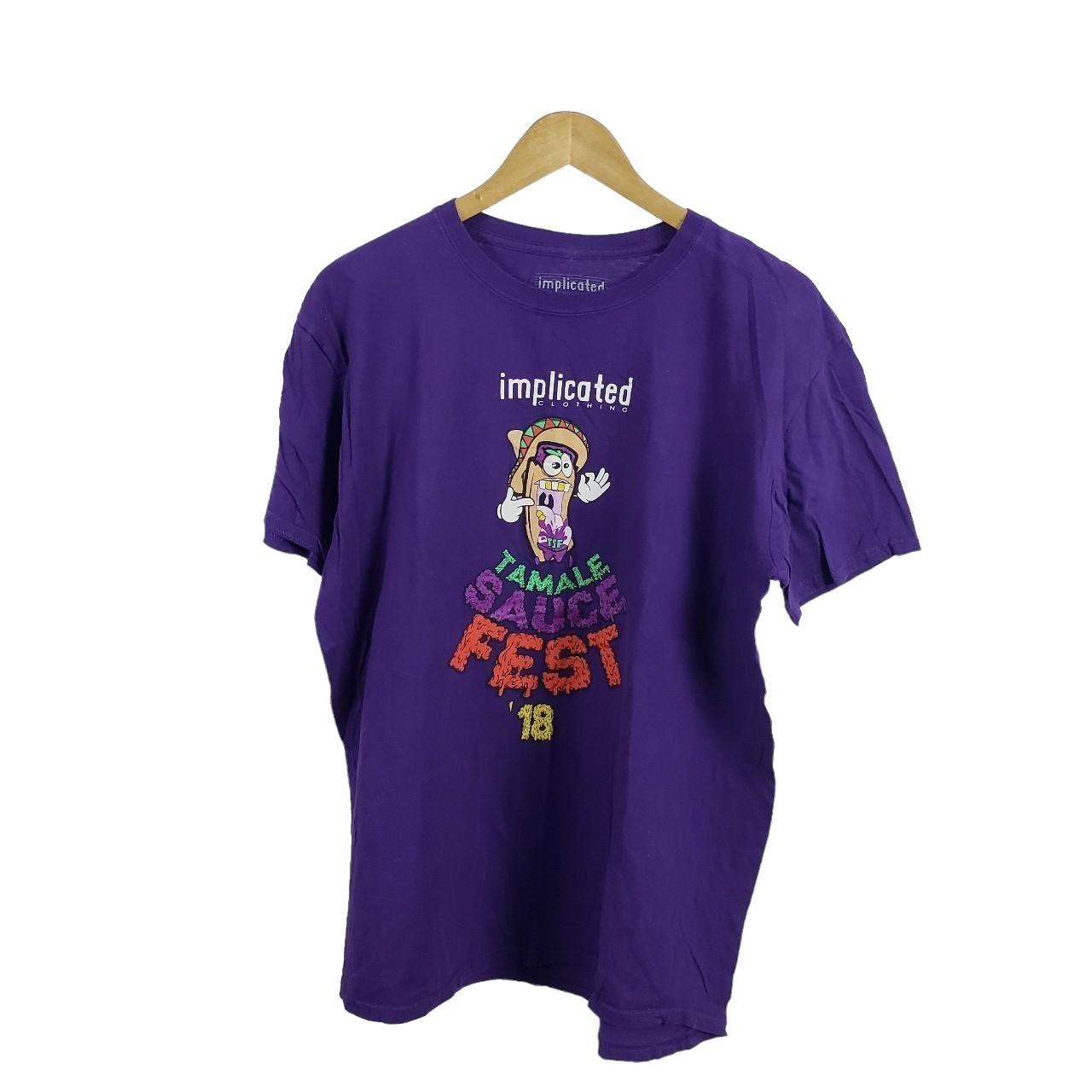 Purple hot sale sauce shirt