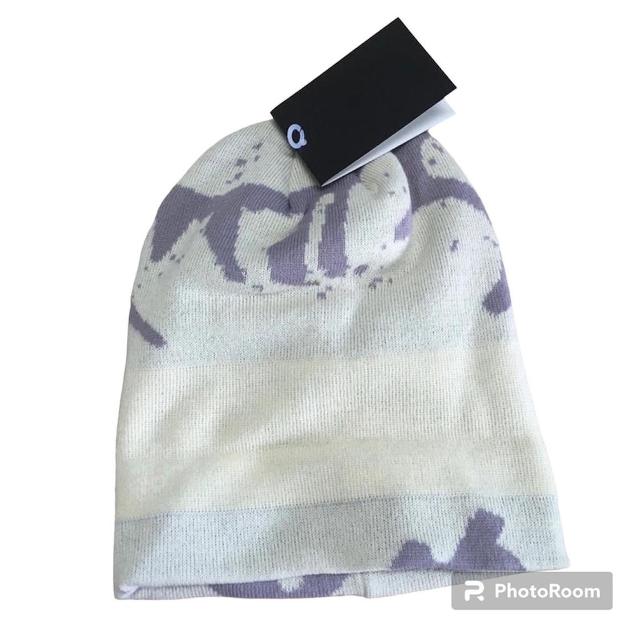 Arcteryx Beanie. White/purple Perfect for winter  - Depop