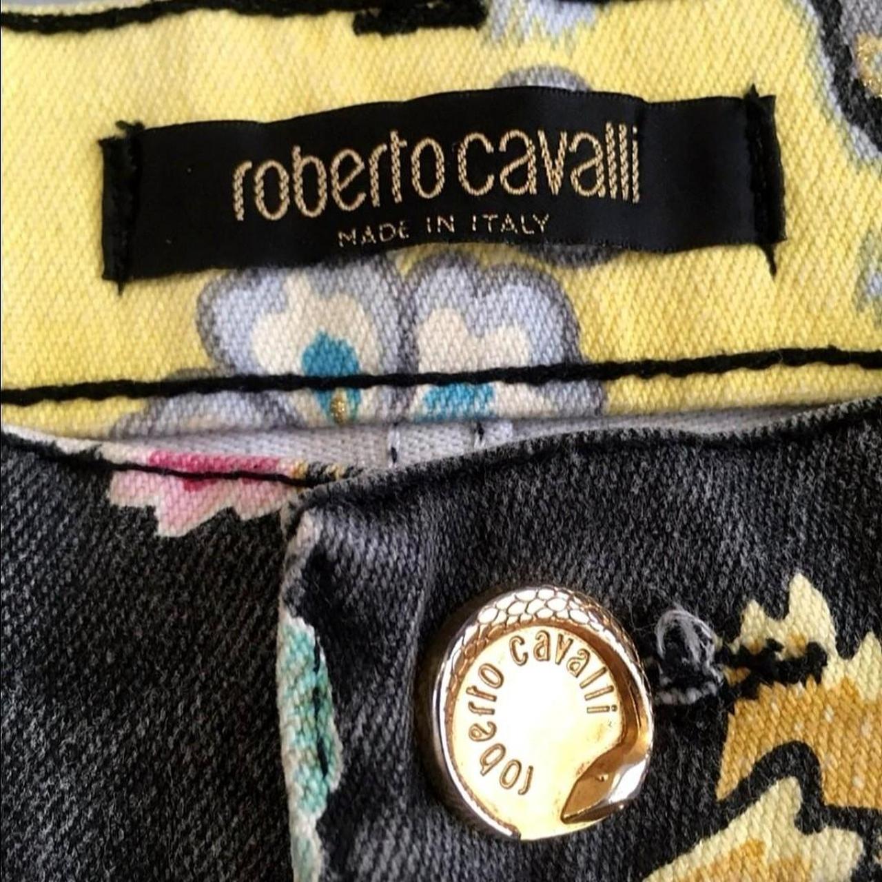 Vintage Archival Roberto Cavalli Chinoiserie Jeans... - Depop