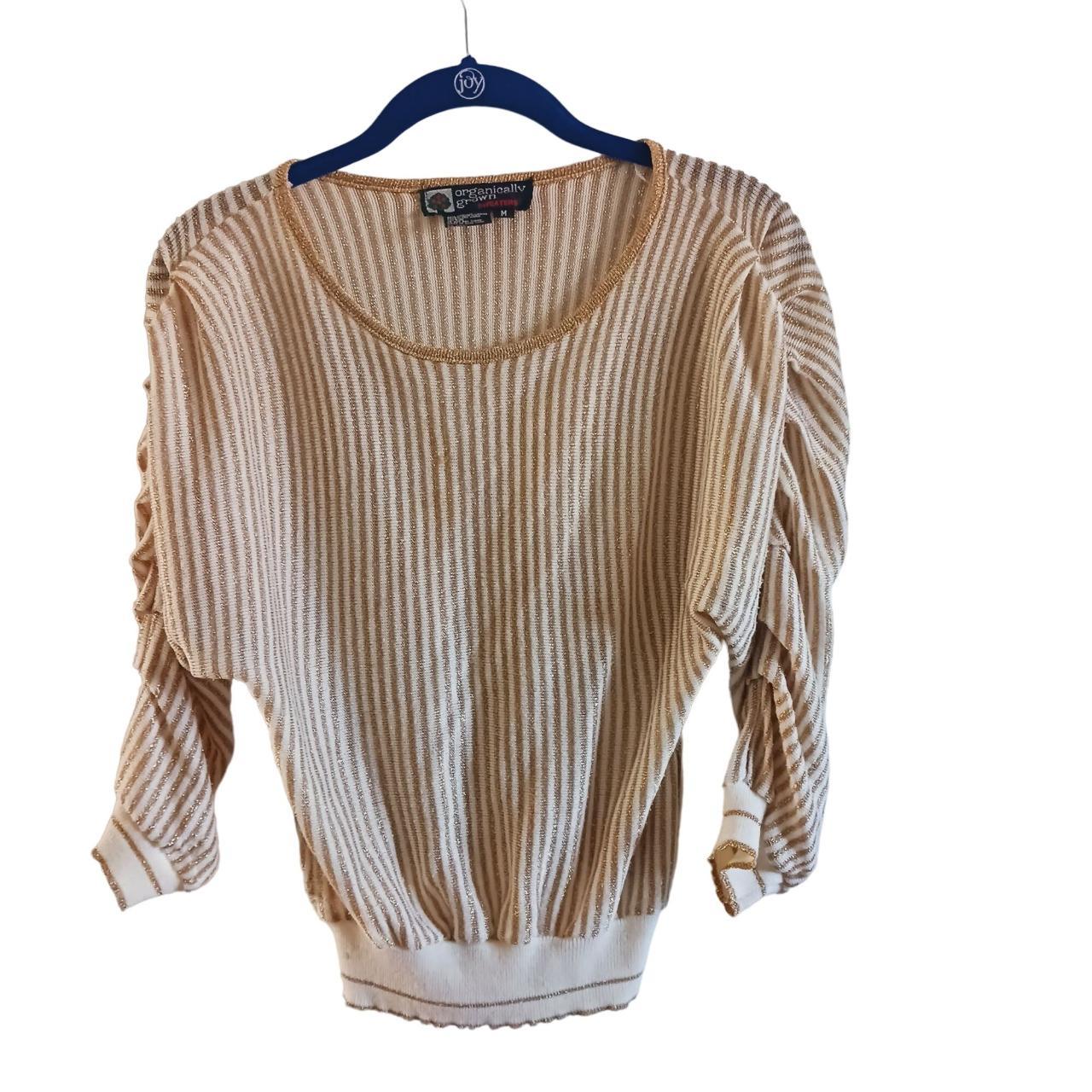 Very pretty Organically Grown sweater top, vintage.... - Depop