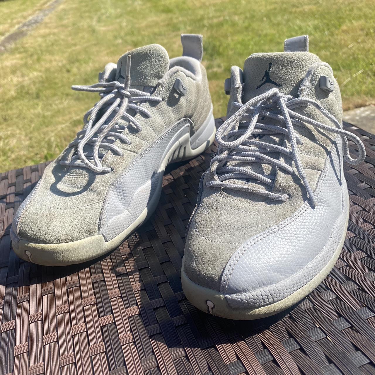 Air Jordan 12 Retro Low 'Wolf Grey' Size 5Y/6.5 - Depop