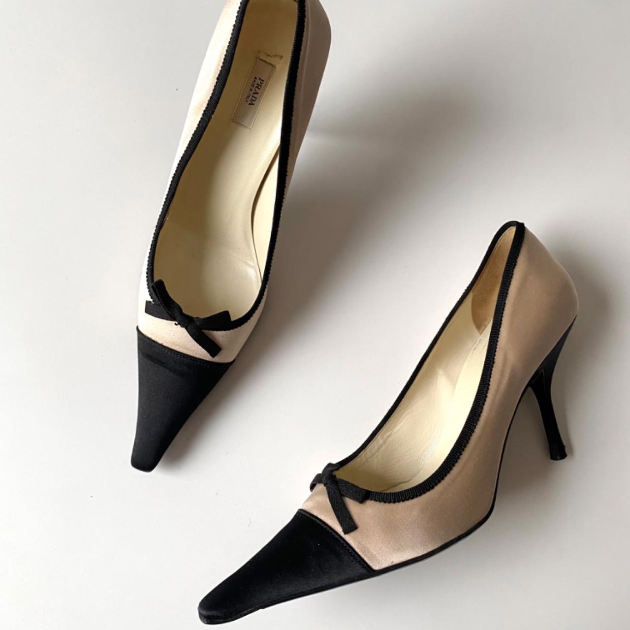 Prada bow heels best sale