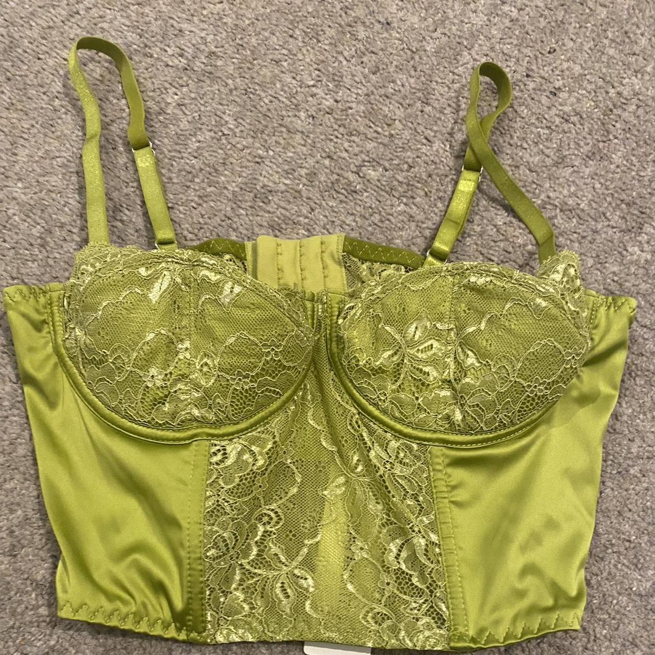 GORJ urban outfitters green corset top!! so so... Depop