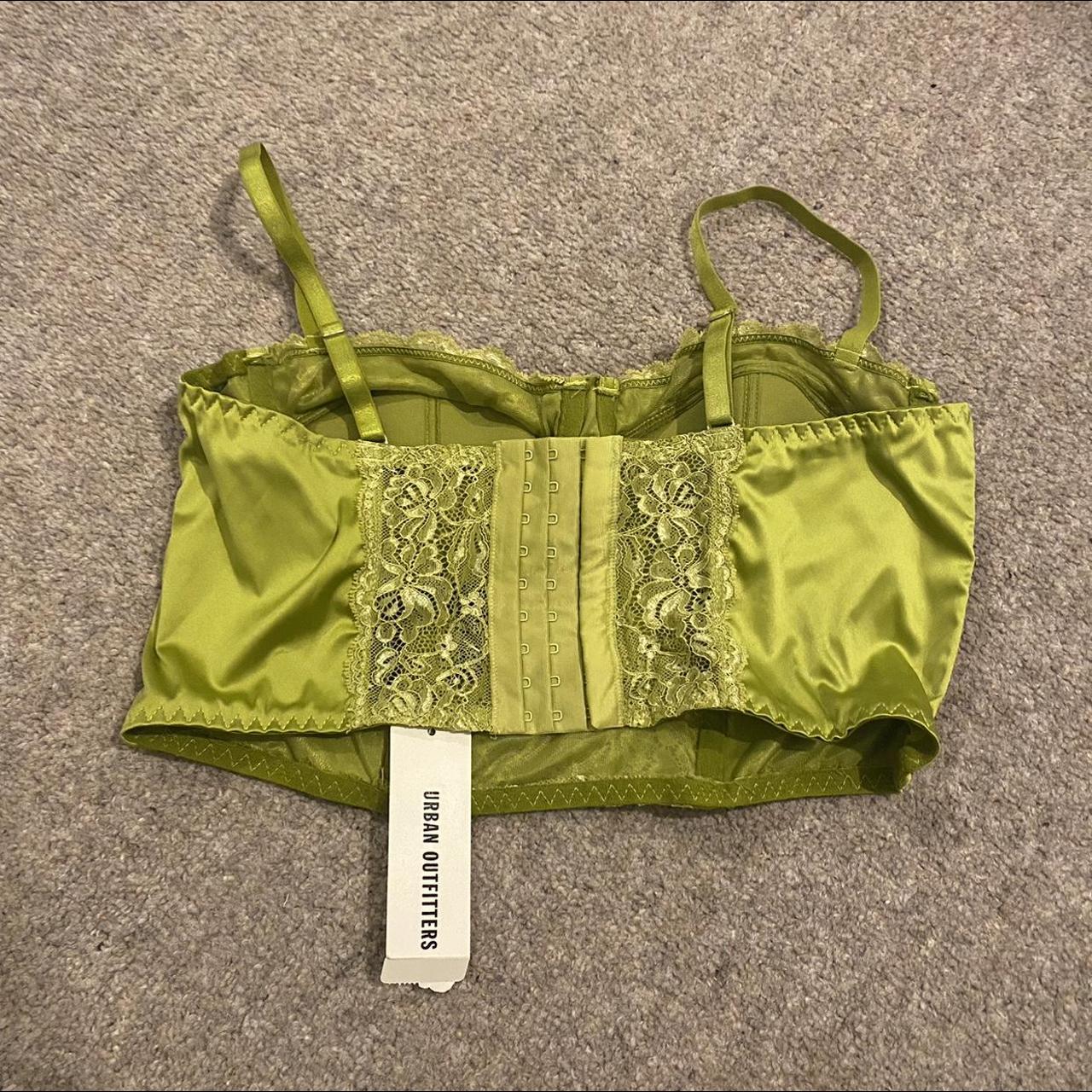 GORJ urban outfitters green corset top!! so so... Depop