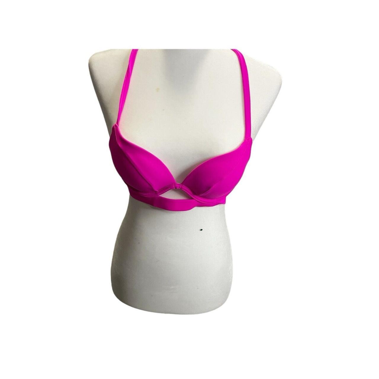 Victorias Secret Bikini Top 34A Hottie Halter Solid | Depop