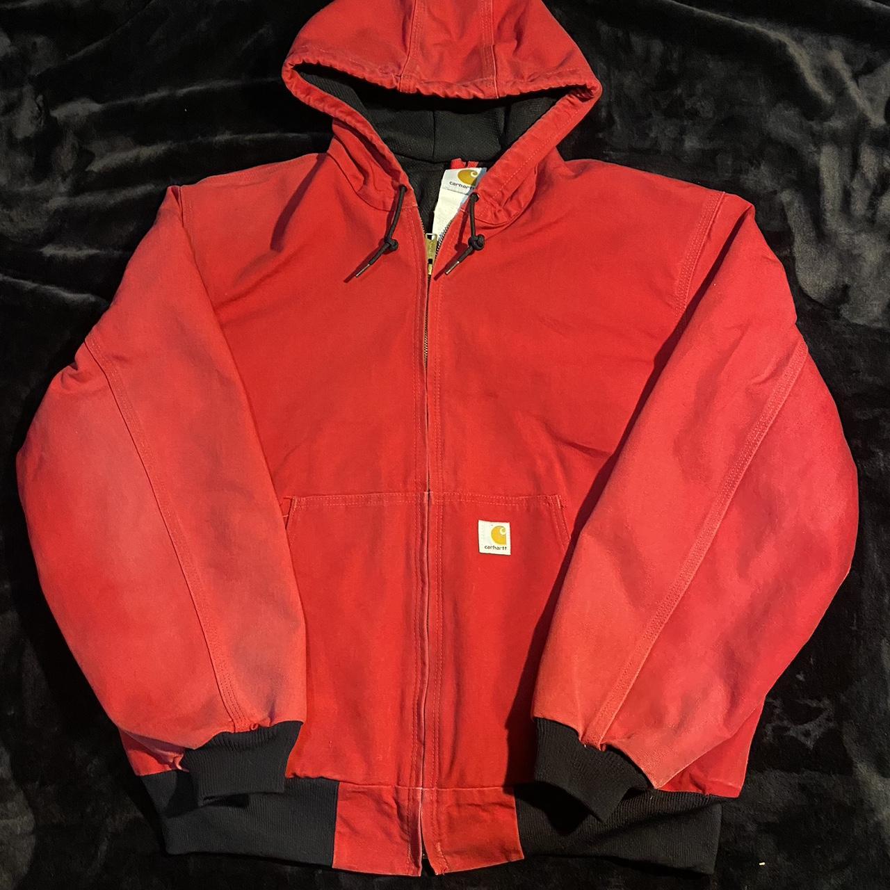 Red Carhartt work jacket 🔴 Flawless 💎 Extra large... - Depop