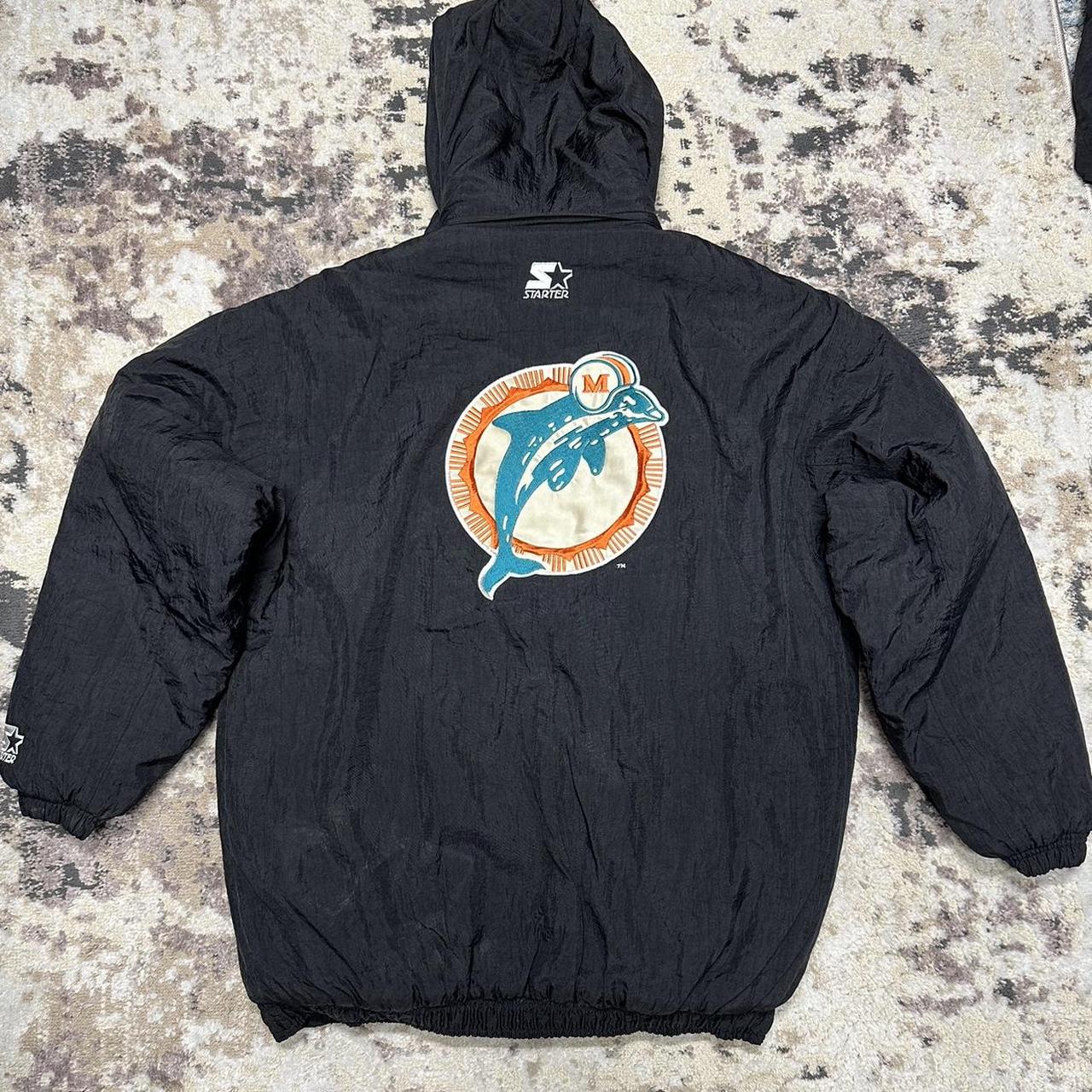 Miami Dolphins Vintage Starter Jacket - size L in - Depop