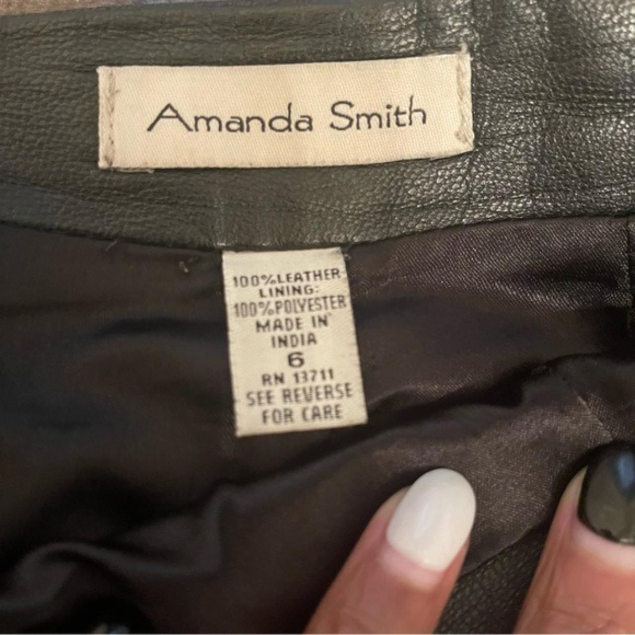 - Size 6 black Vintage Amanda Smith Genuine Leather... - Depop