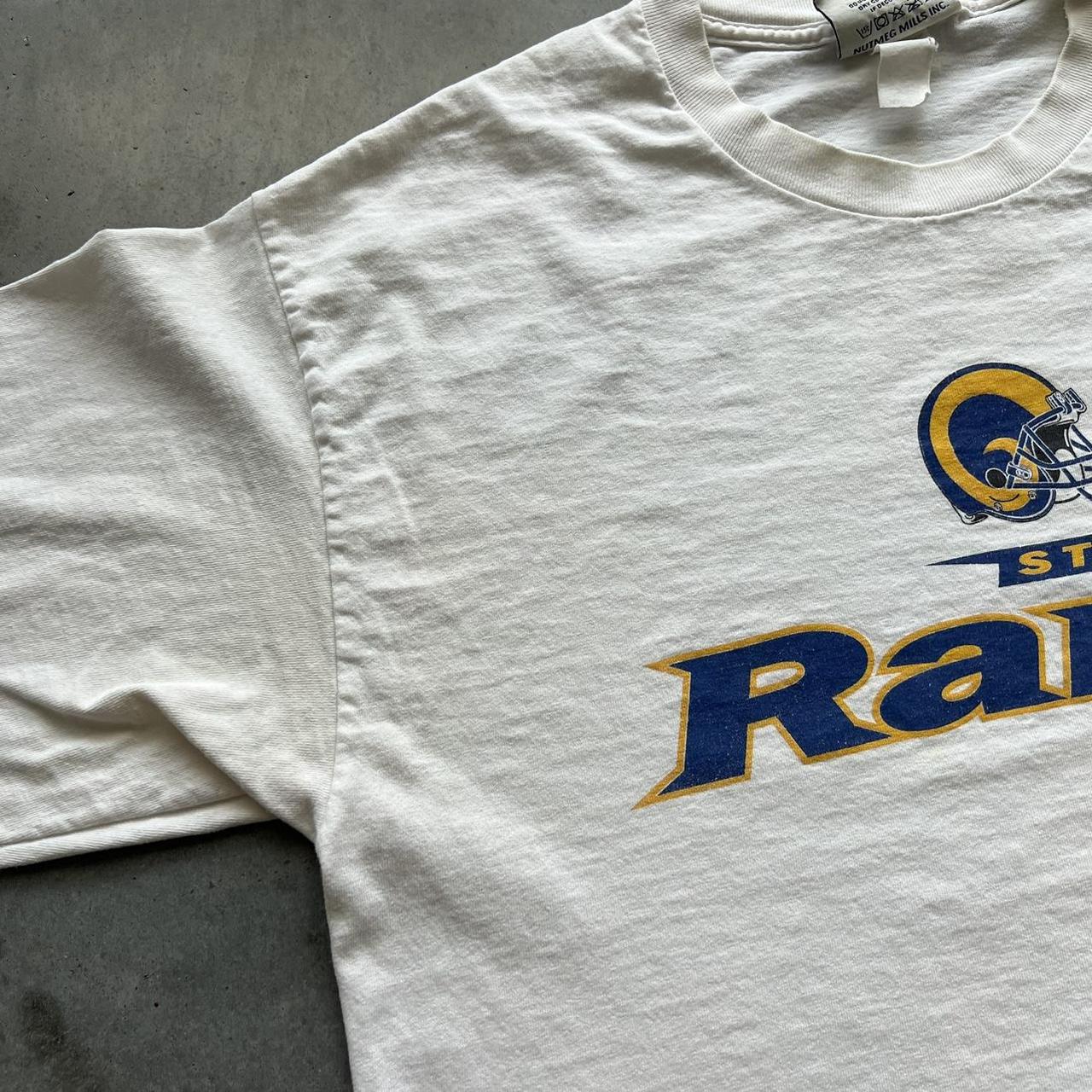 Vtg 90s Logo Athletic St.Louis Rams graphic tee Size - Depop