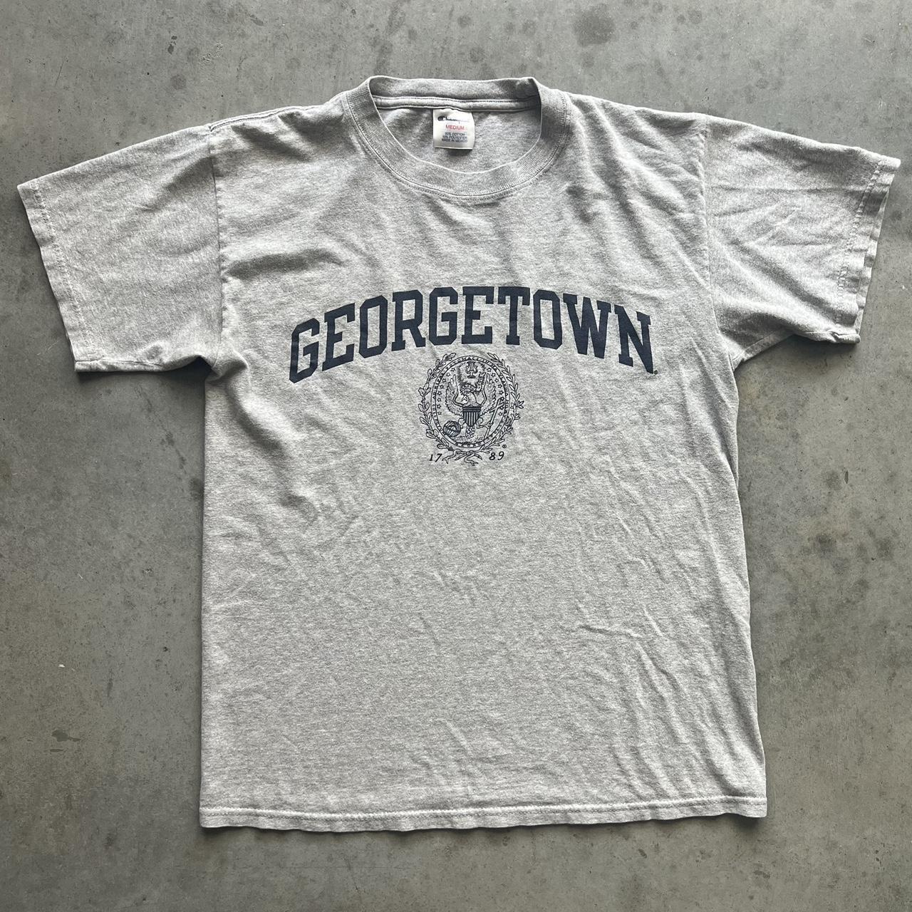 vintage 90s georgetown university bulldogs... - Depop