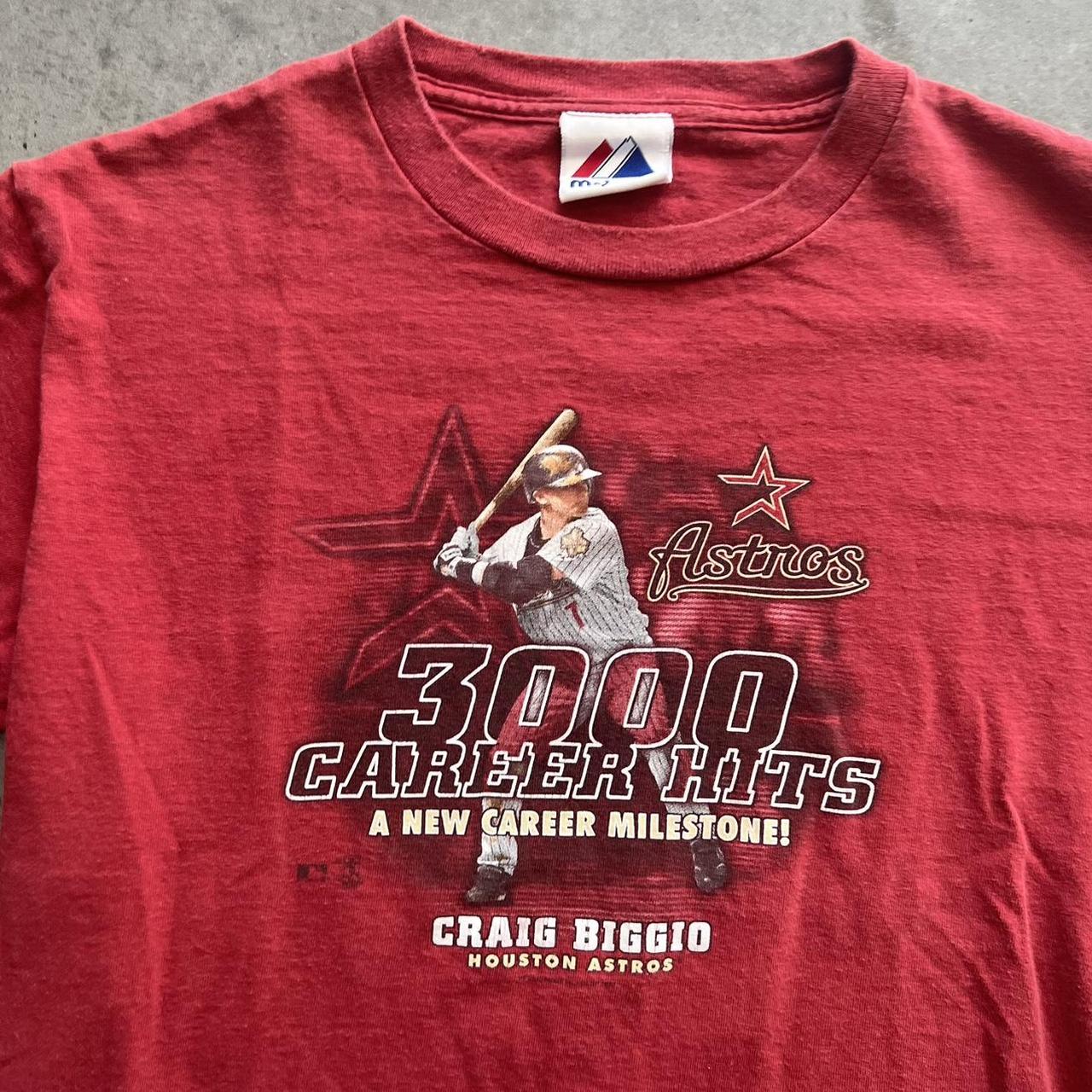 Houston Astro's Baseball Craig Biggio 3000 Career - Depop