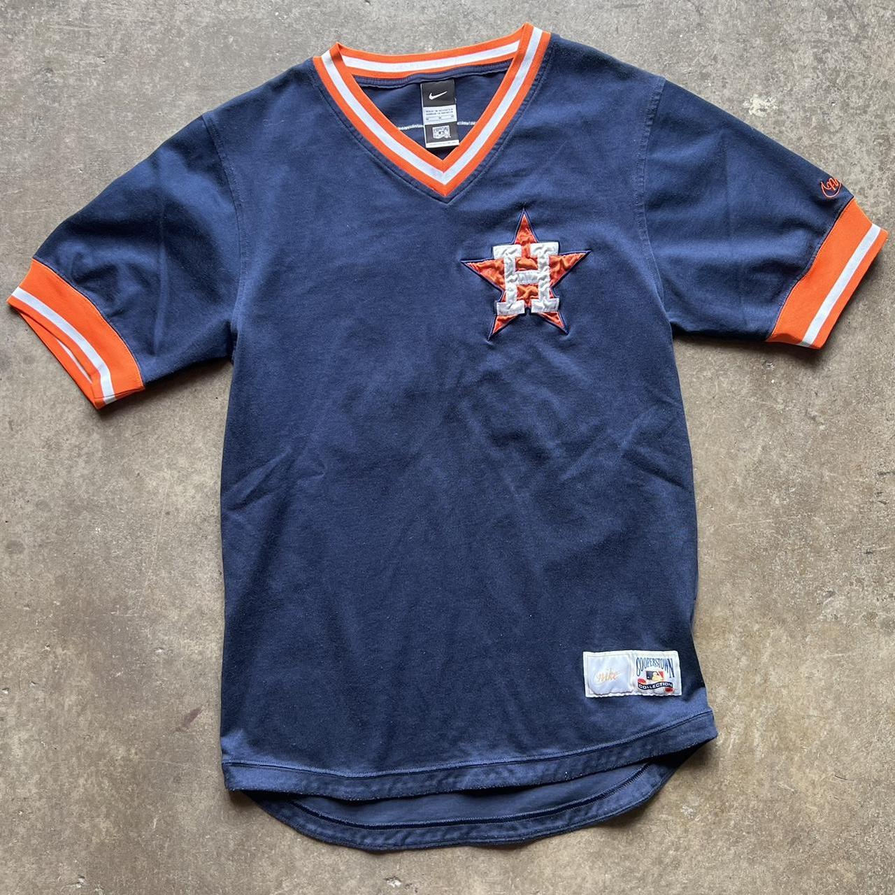 Vintage Nike Houston Astros newest Cooperstown Collection Throwback Jersey Size Medium