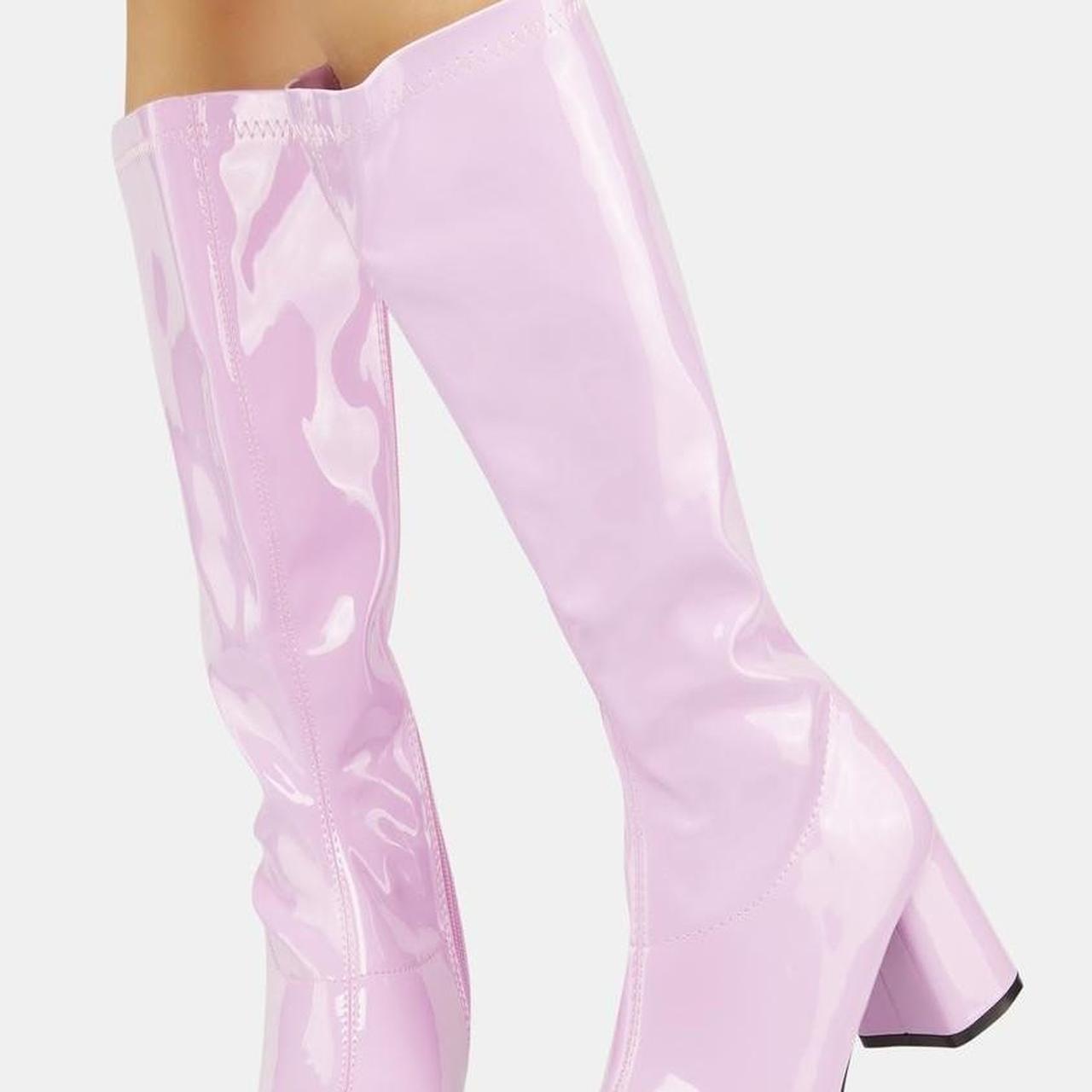 Light pink 2025 gogo boots