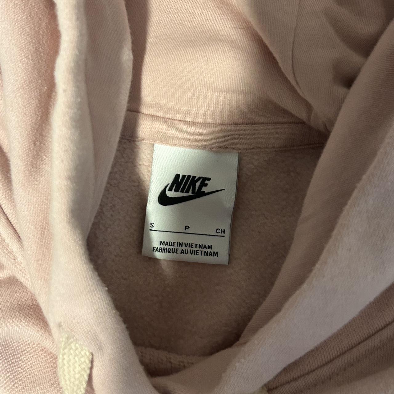 cropped pink nike hoodie