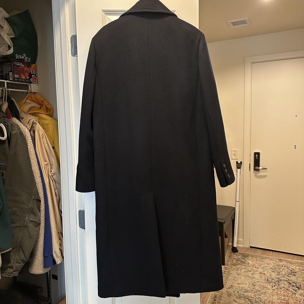 Navy Wool & Cashmere Coat-Double Breasted. Brand New... - Depop