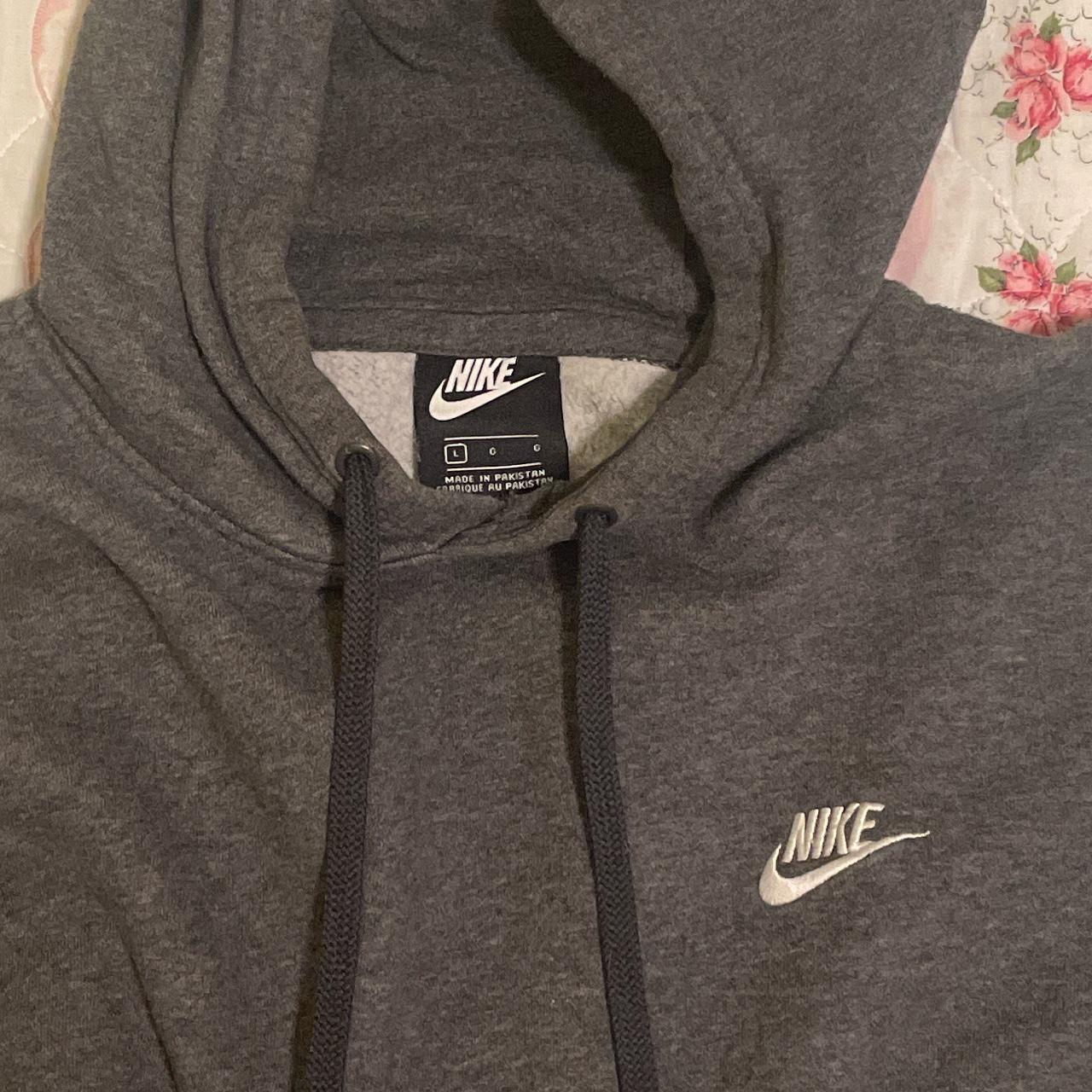 Nike dark grey zip up online hoodie