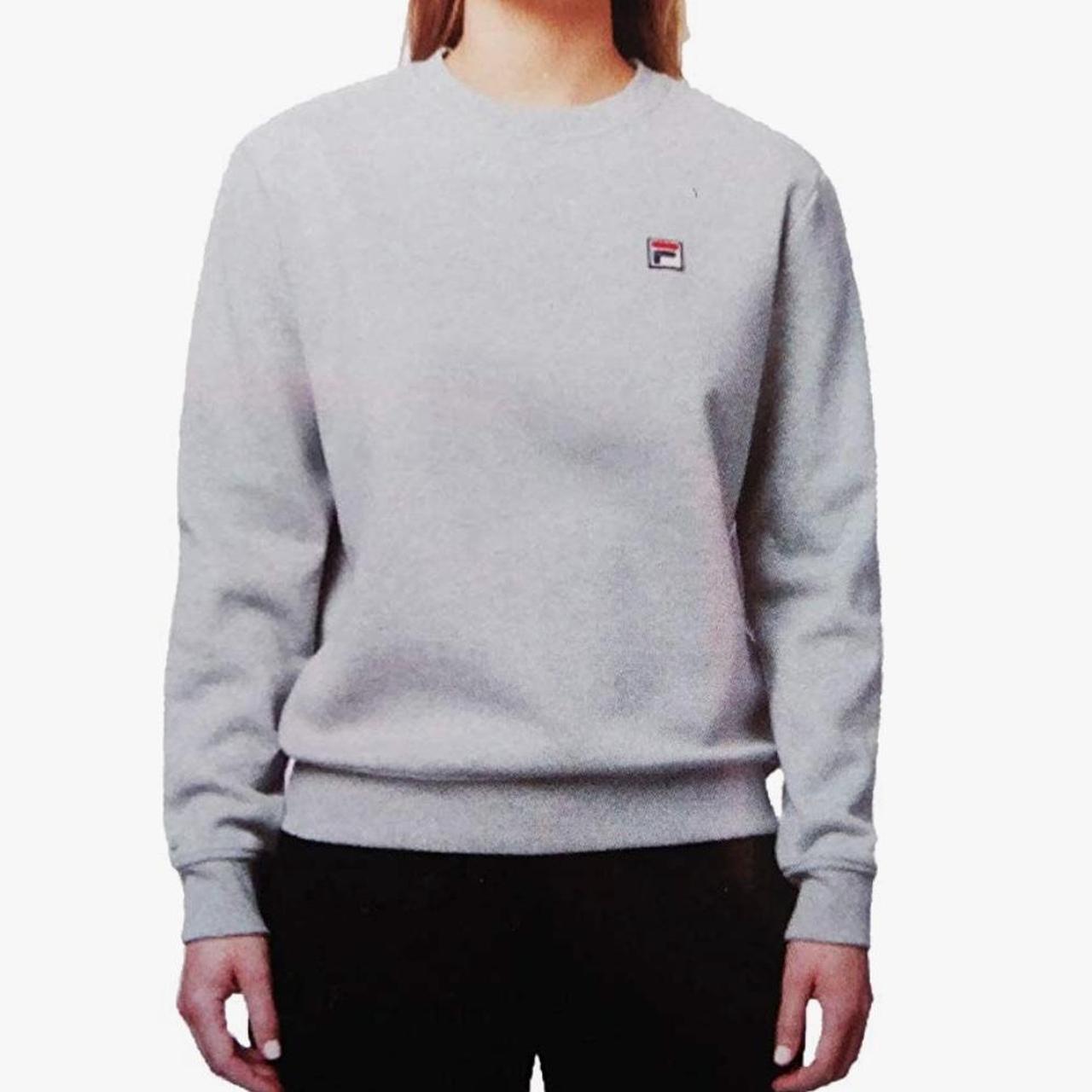 Fila Michele Pullover Crewneck Sweatshirt Grey Size