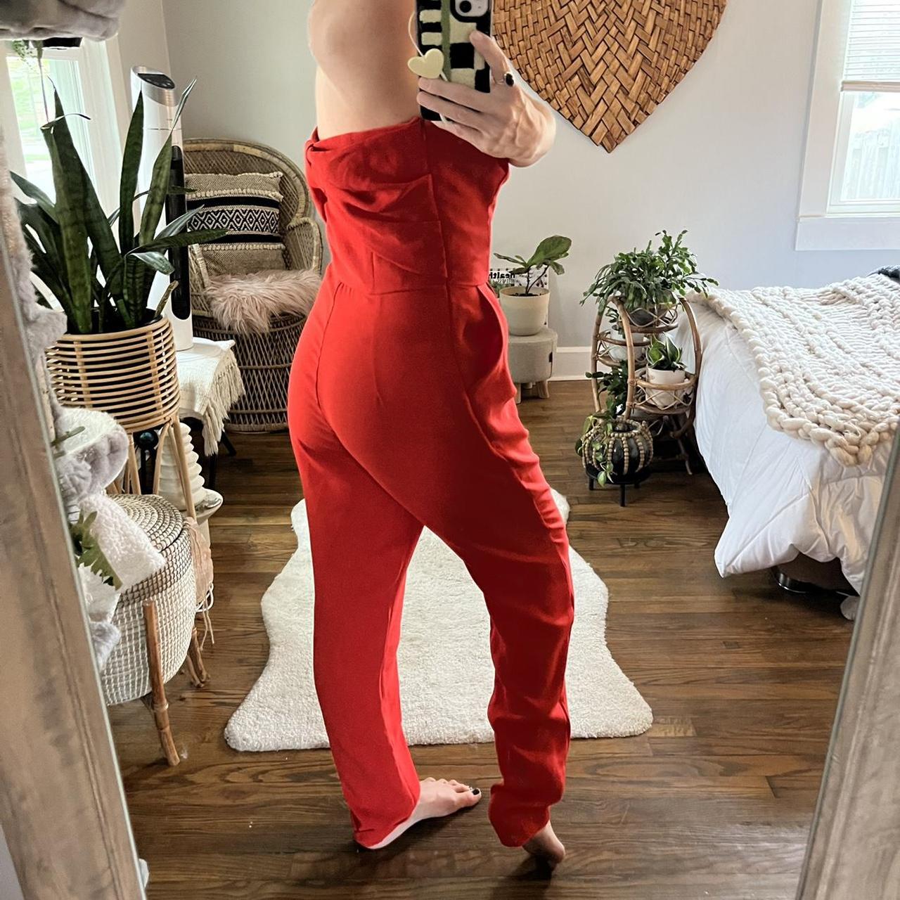 Red cheap jumpsuit express