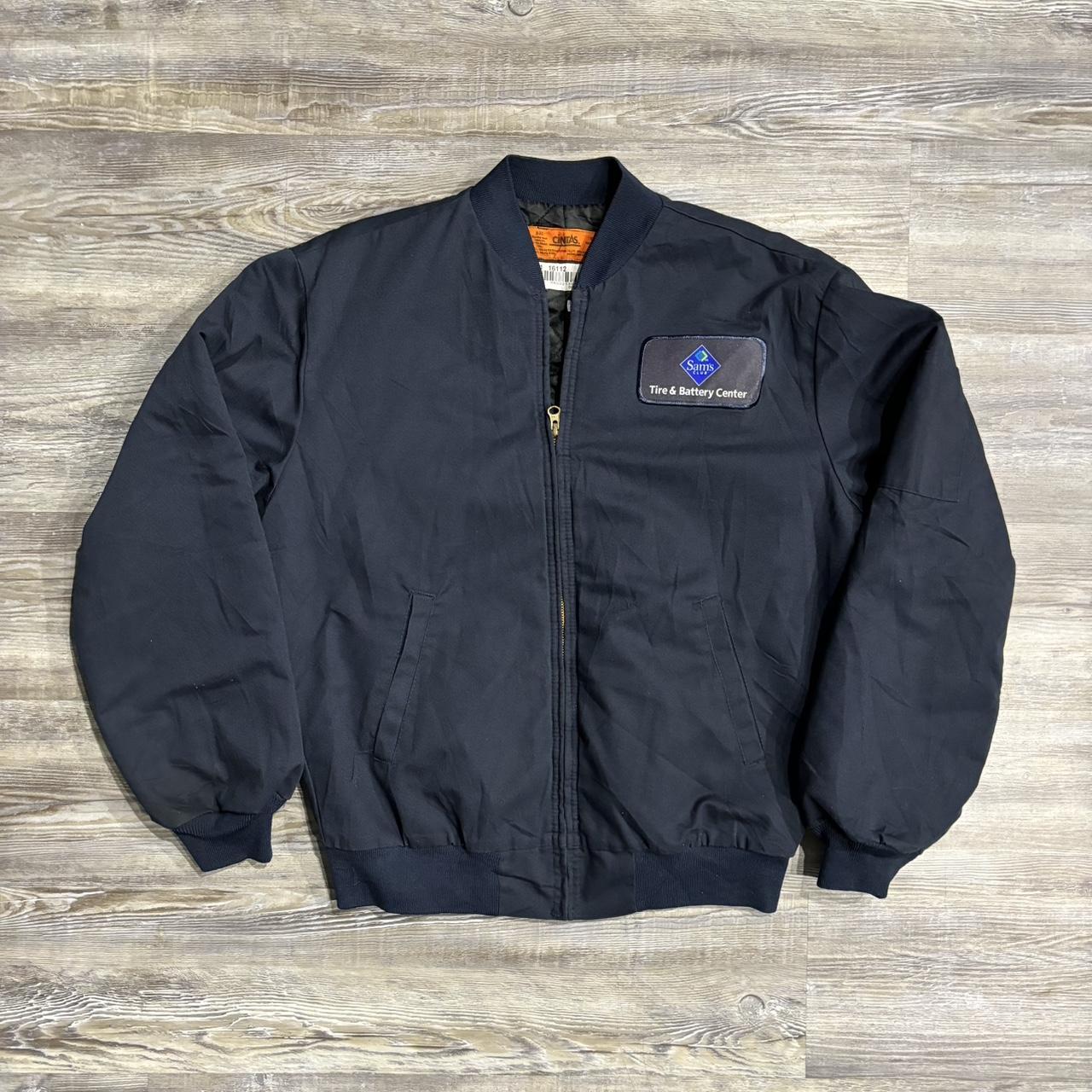 Cintas Jacket Navy Blue #workjacket #vintage... - Depop